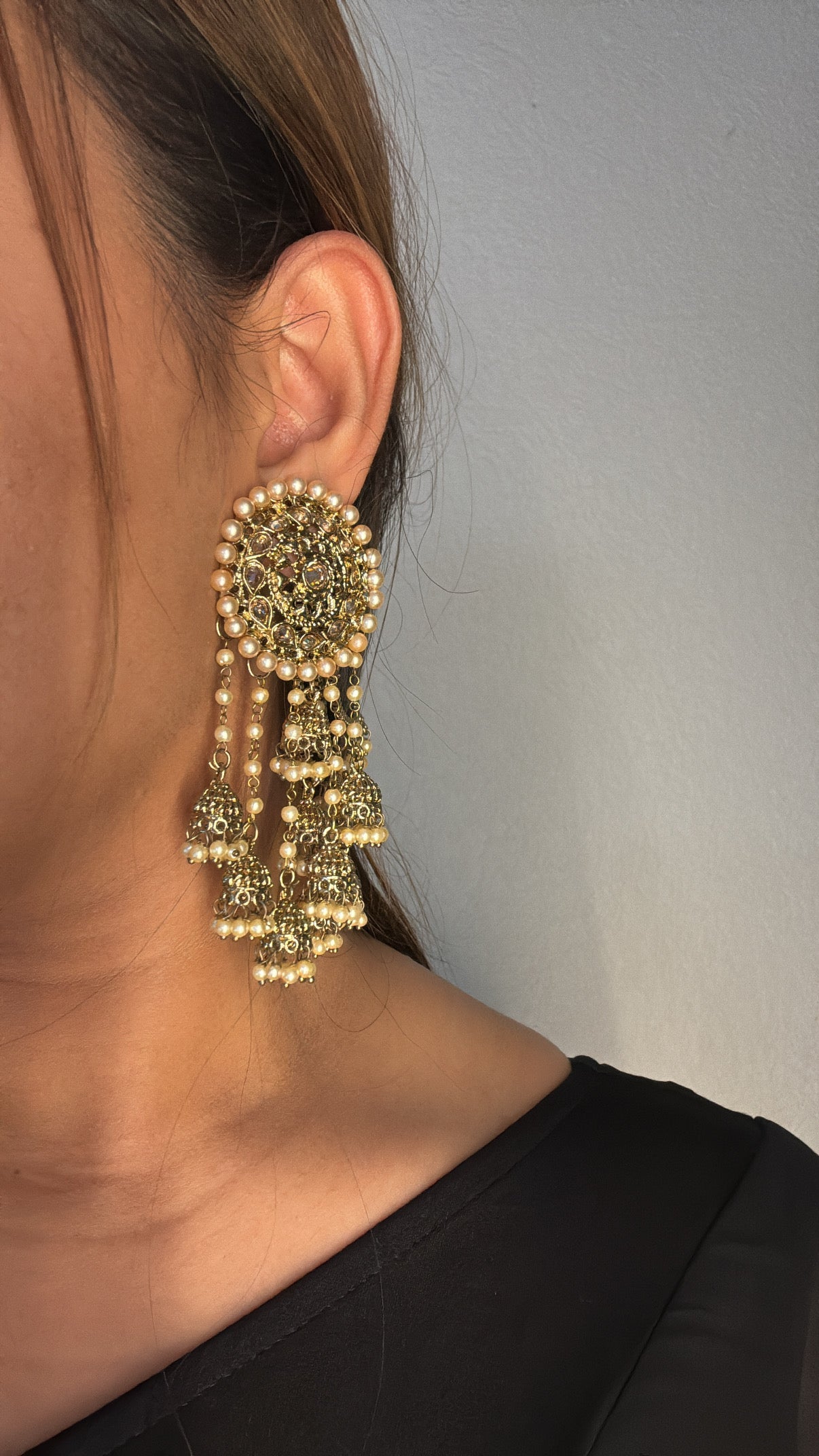 Bronze Jhumkas - Earchains