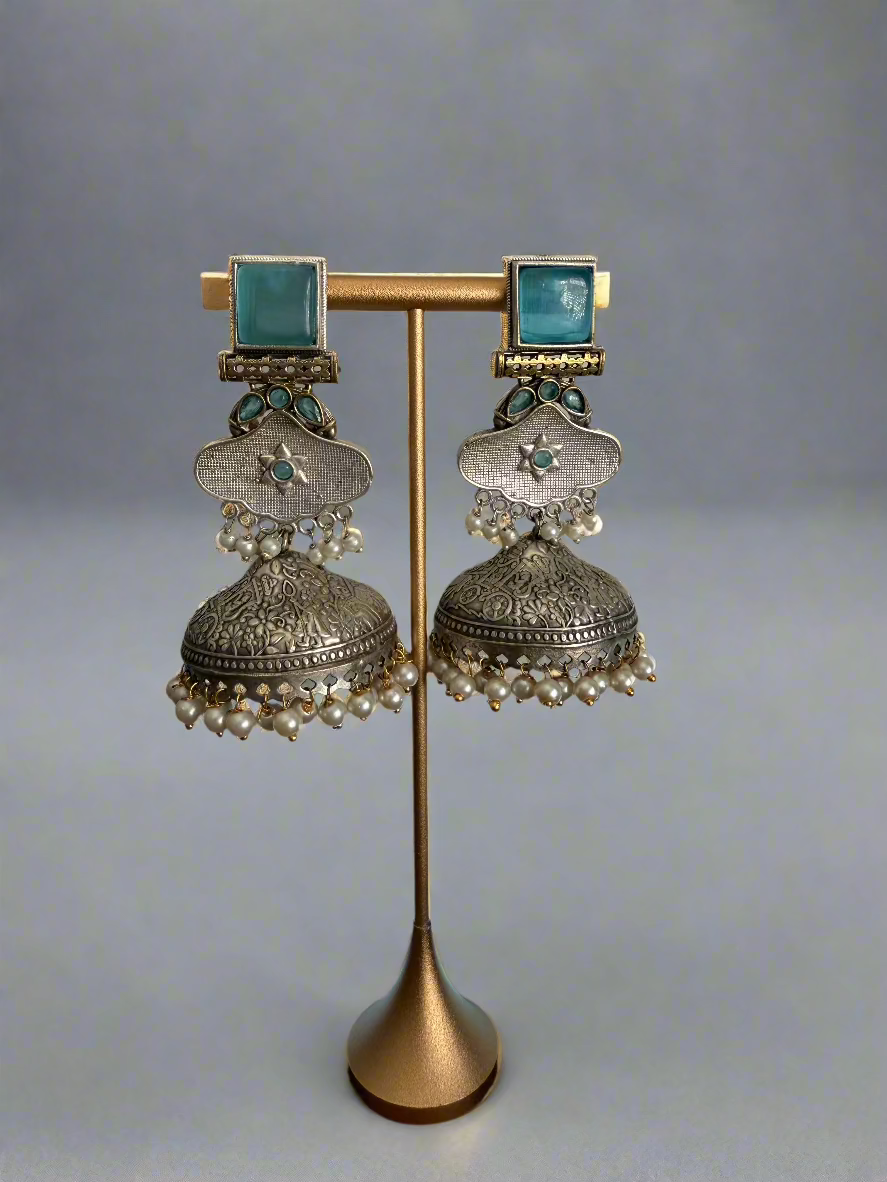 Square Top Jhumkas