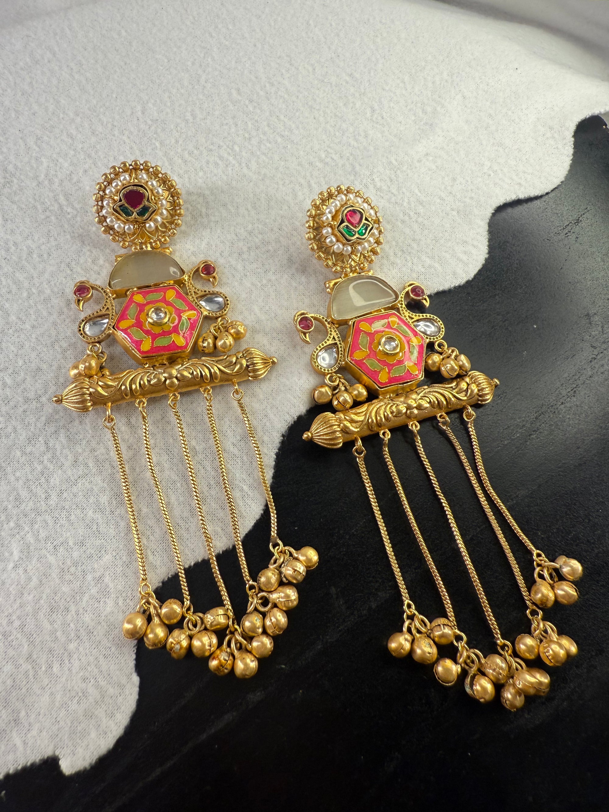 Kashmiri Style Long Earrings