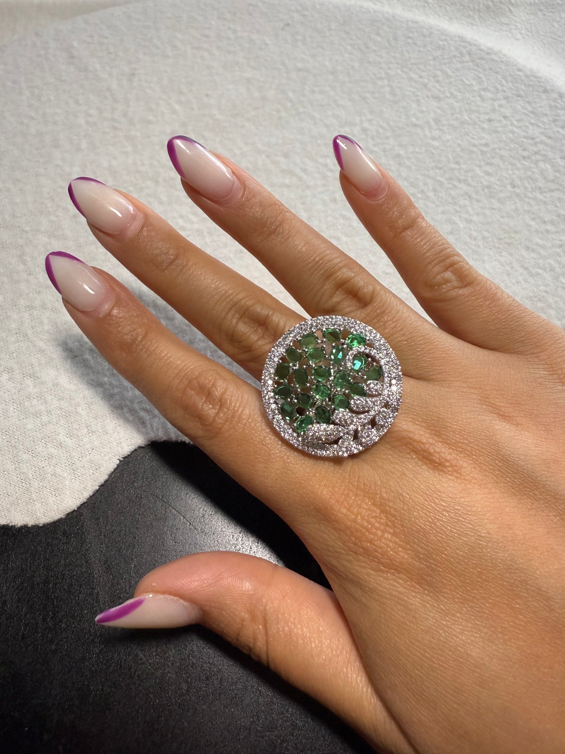CZ Green Ring