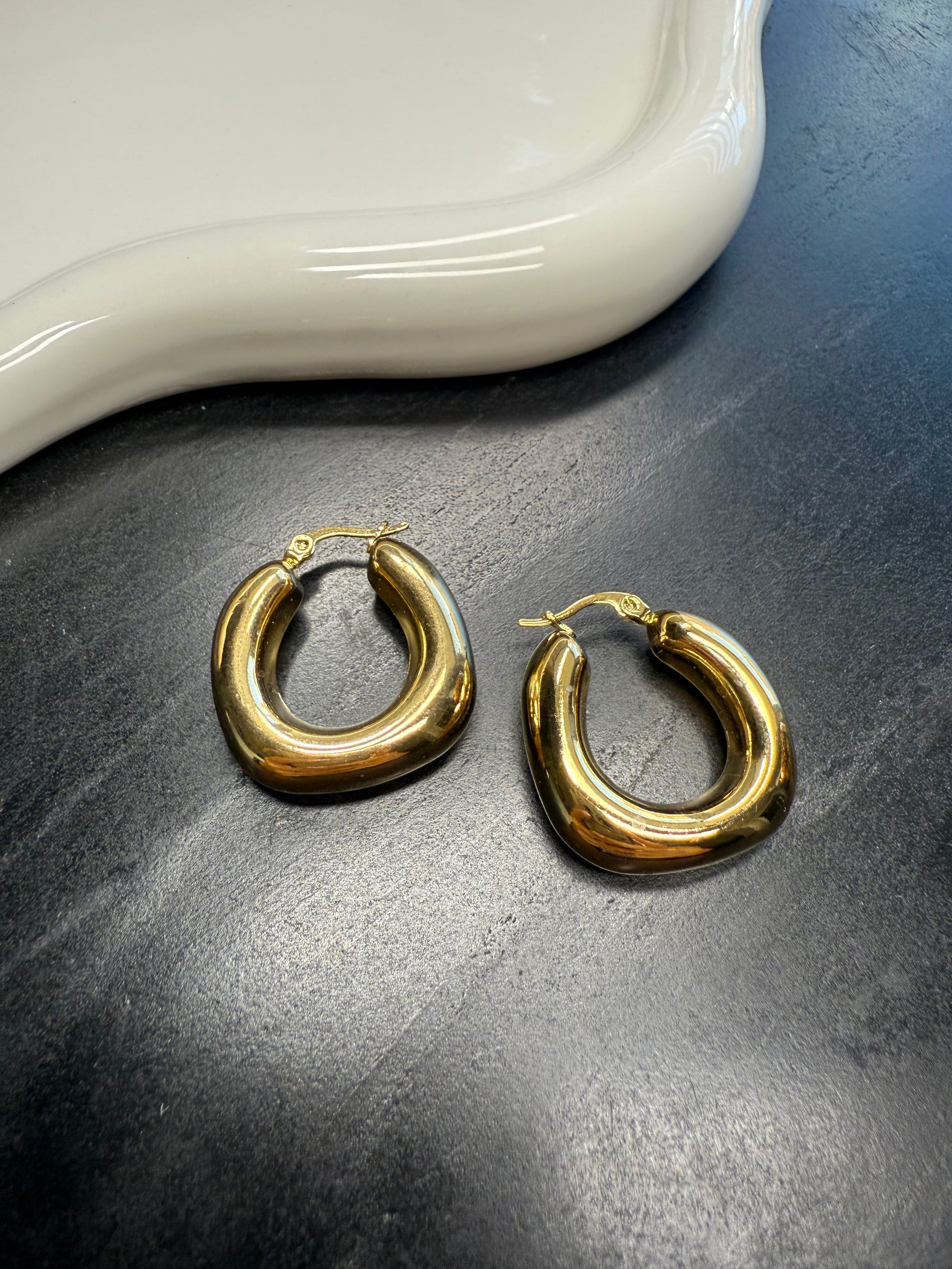 Golden Hoops Earrings