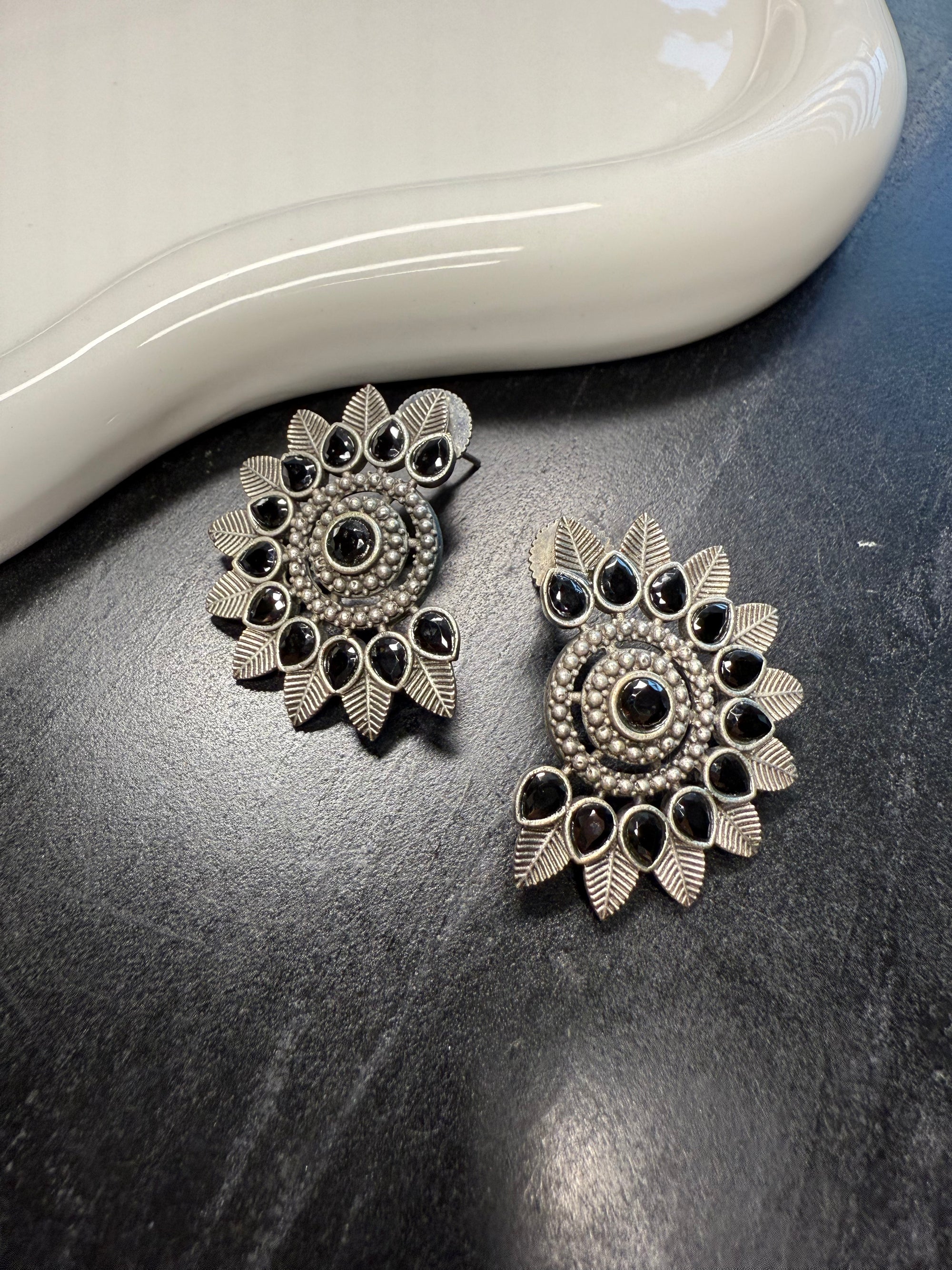 Moon Flower Studs