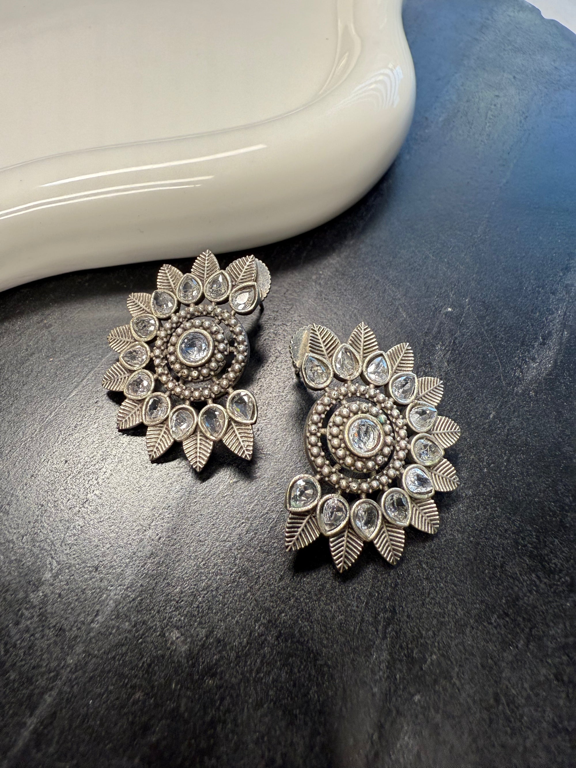 Moon Flower Studs