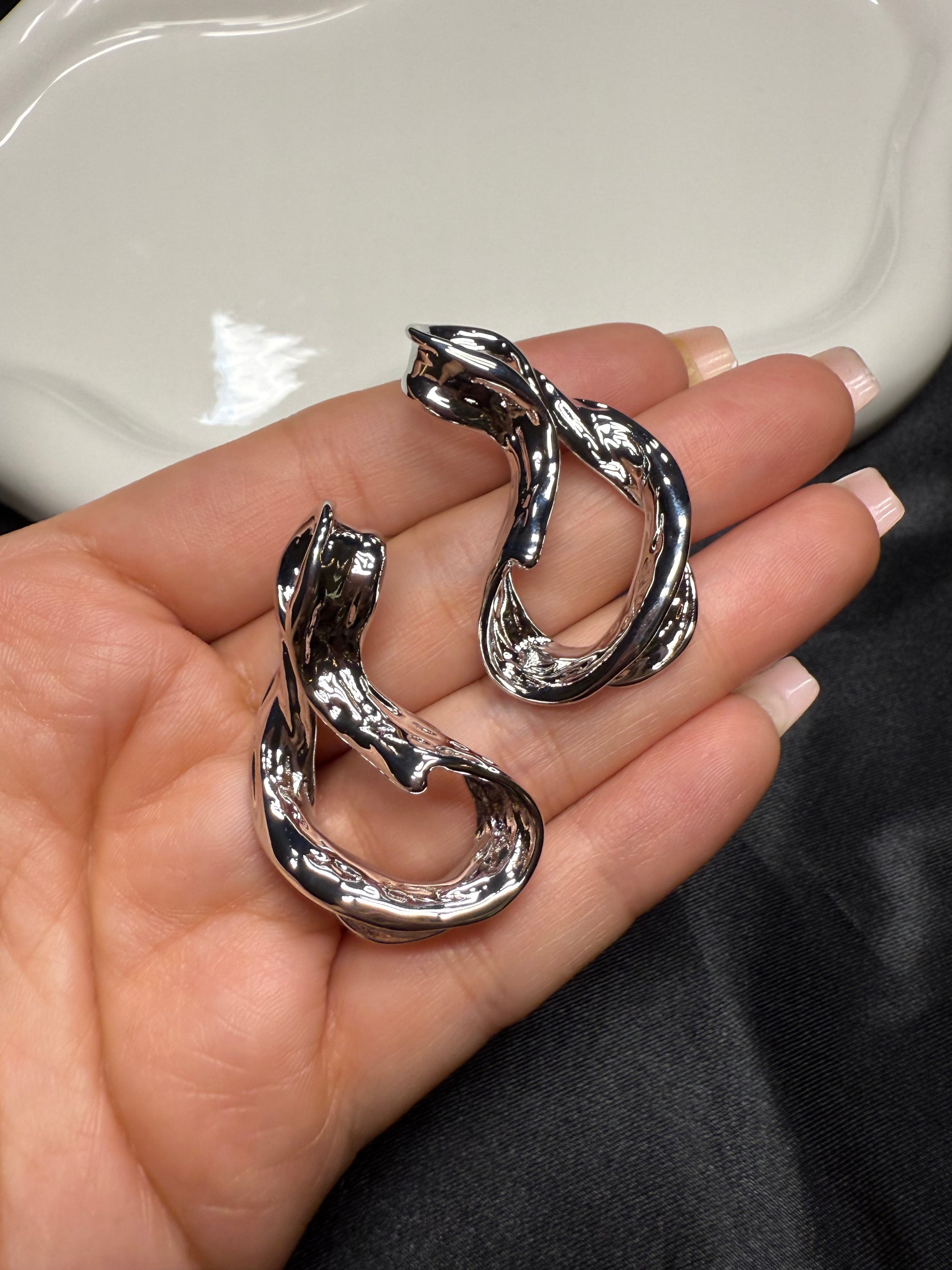Spiral Silver Earrings