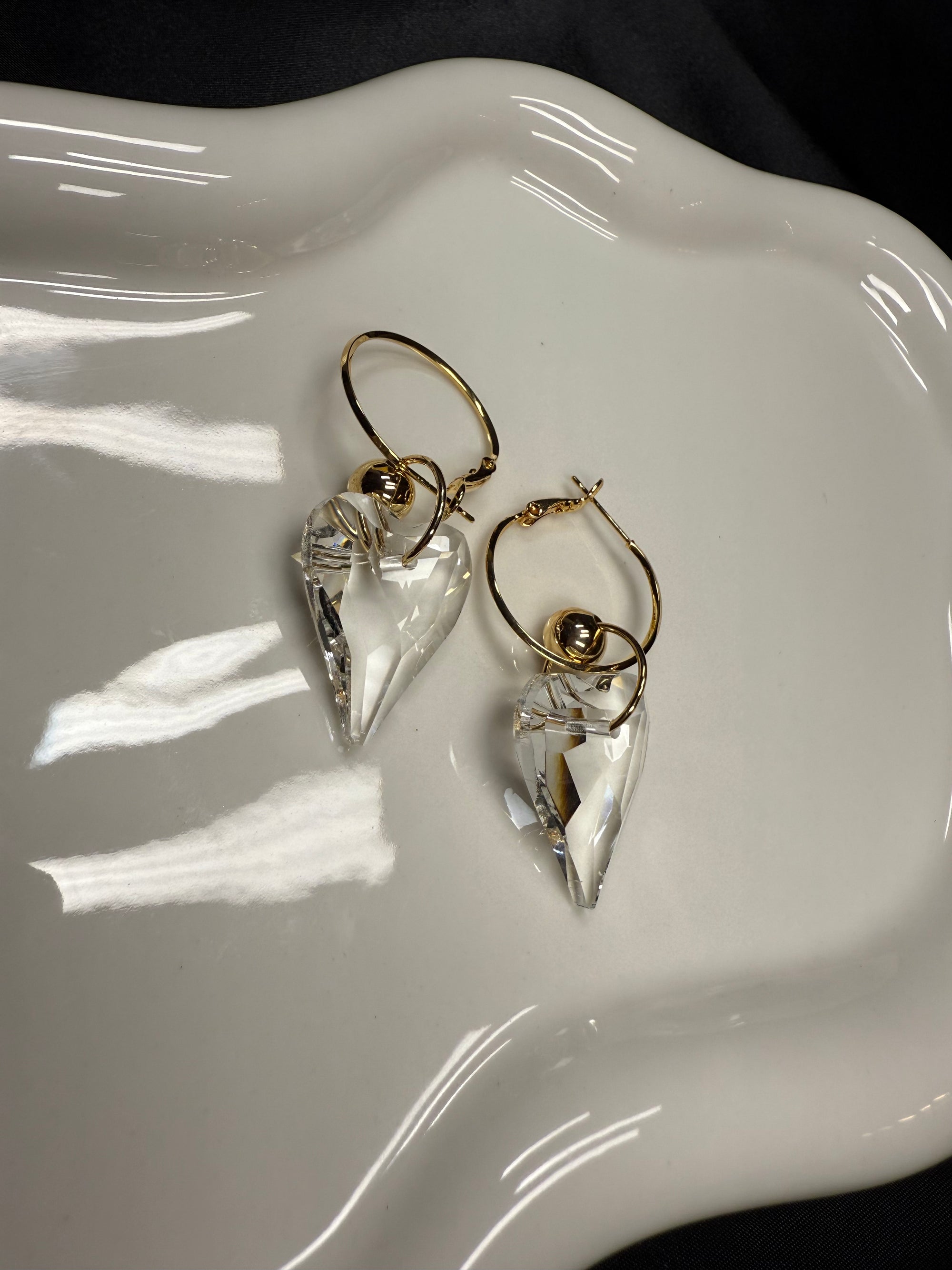 Transparent Heart Earrings
