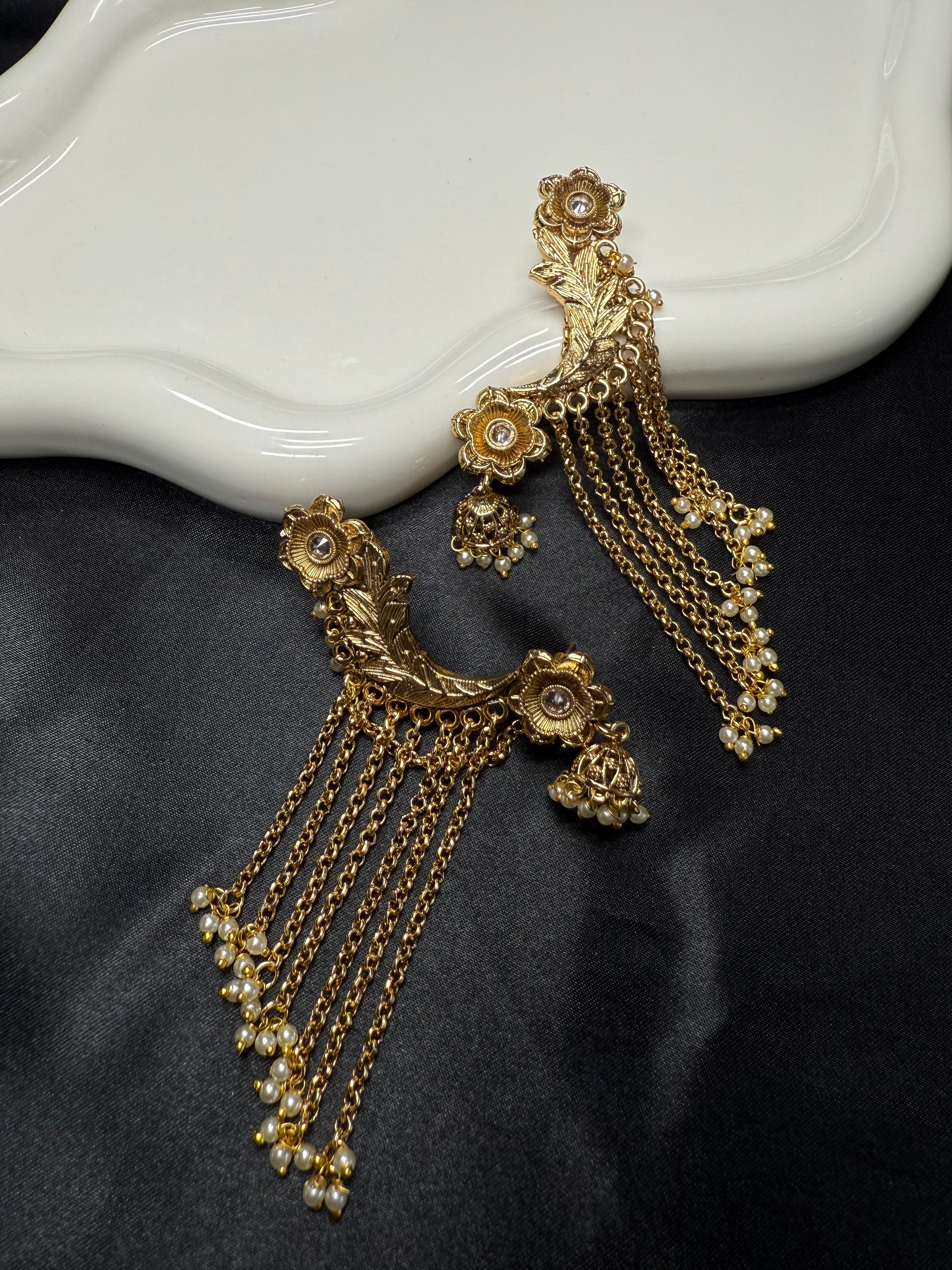 Heavy Gold Ear Cuffs