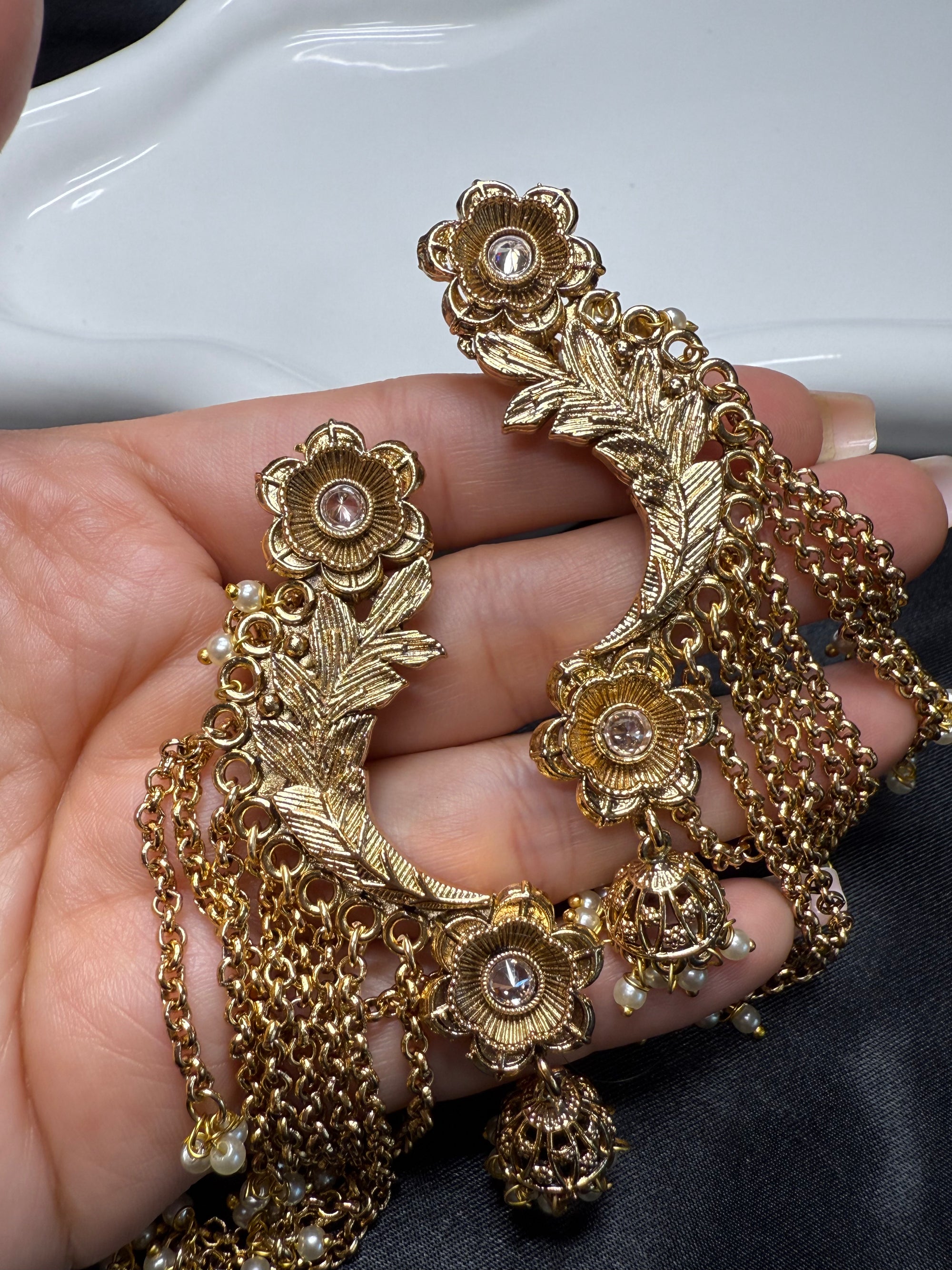 Heavy Gold Ear Cuffs