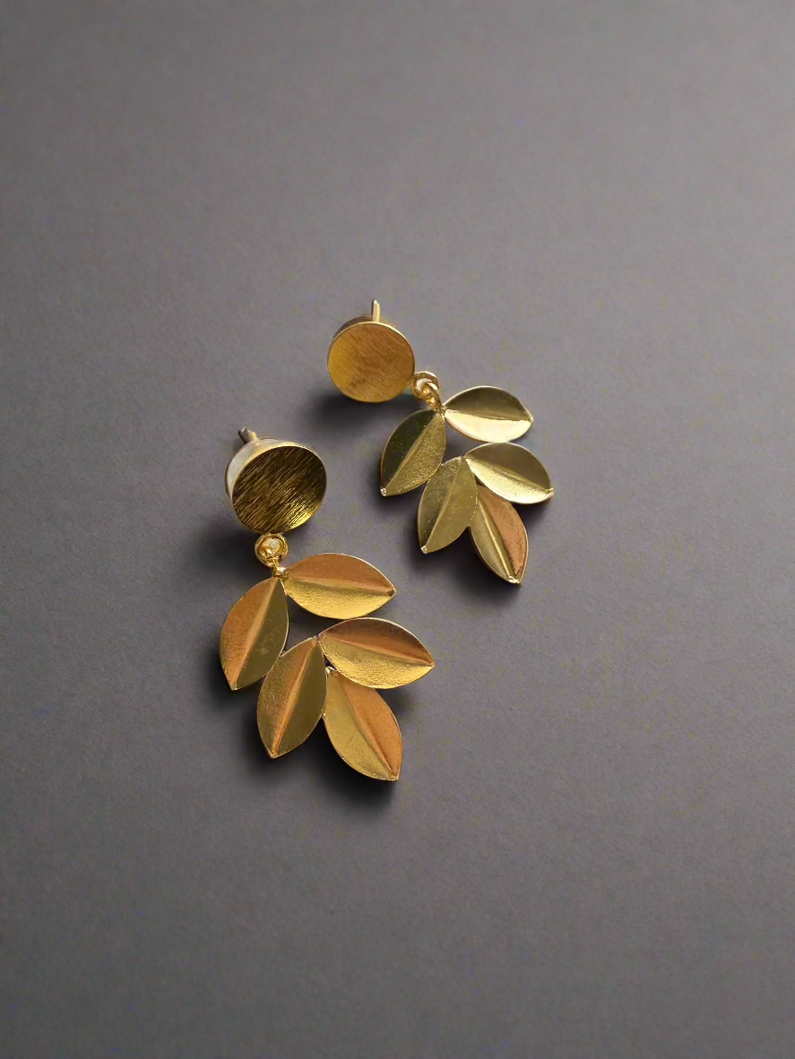 Golden Leaf Earrings