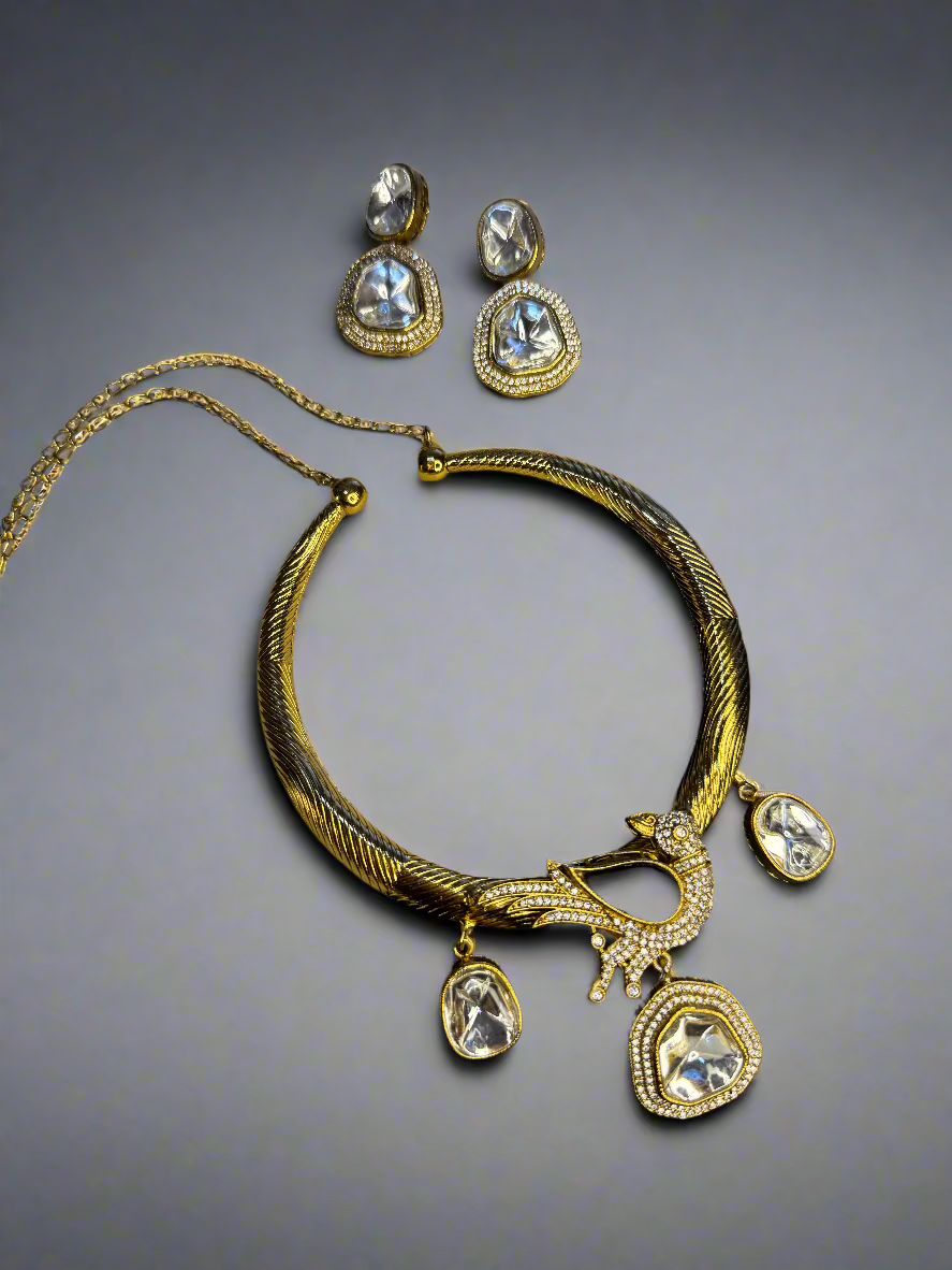 Long Moissanite Stone Necklace