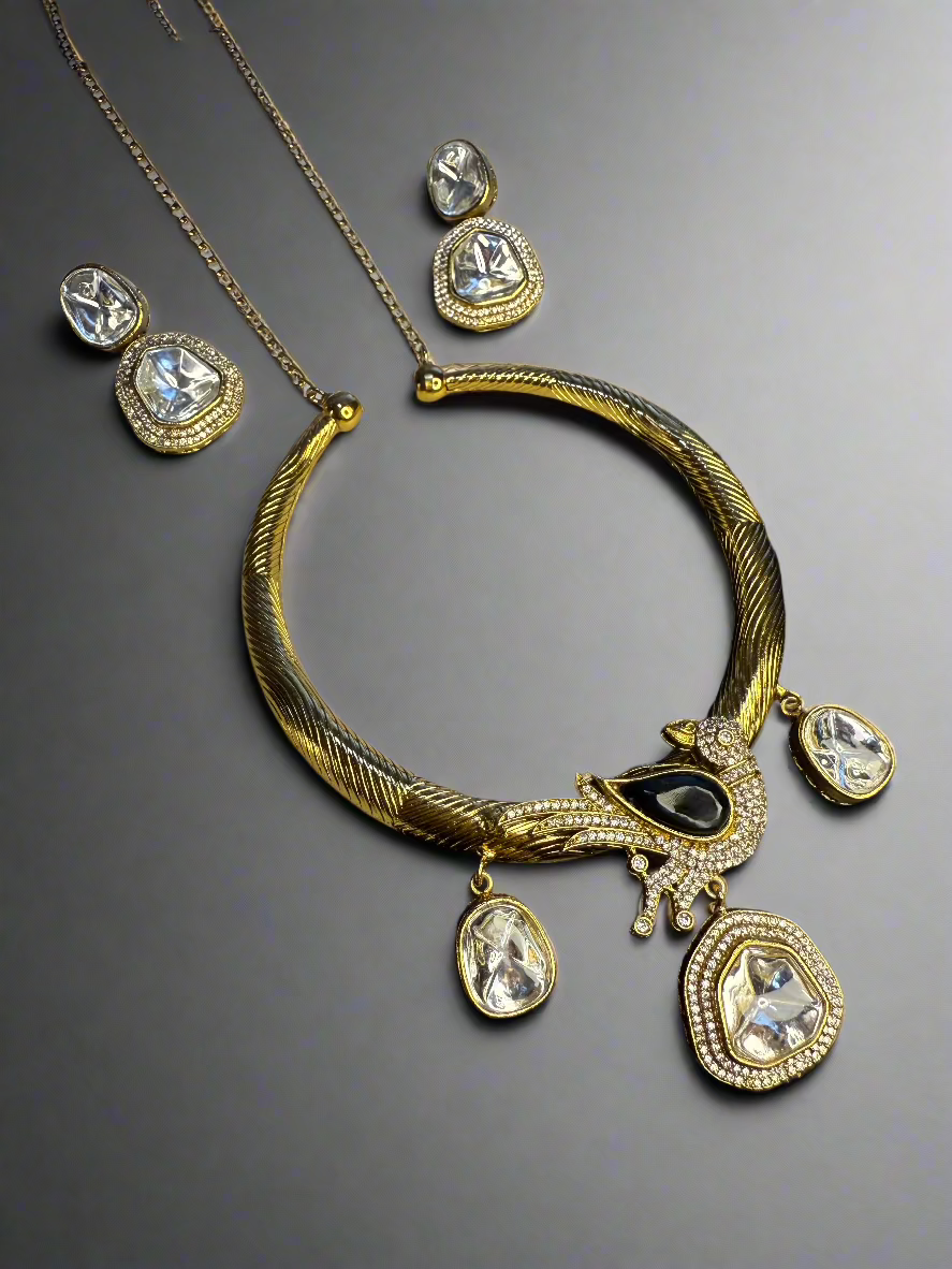 Long Moissanite Stone Necklace