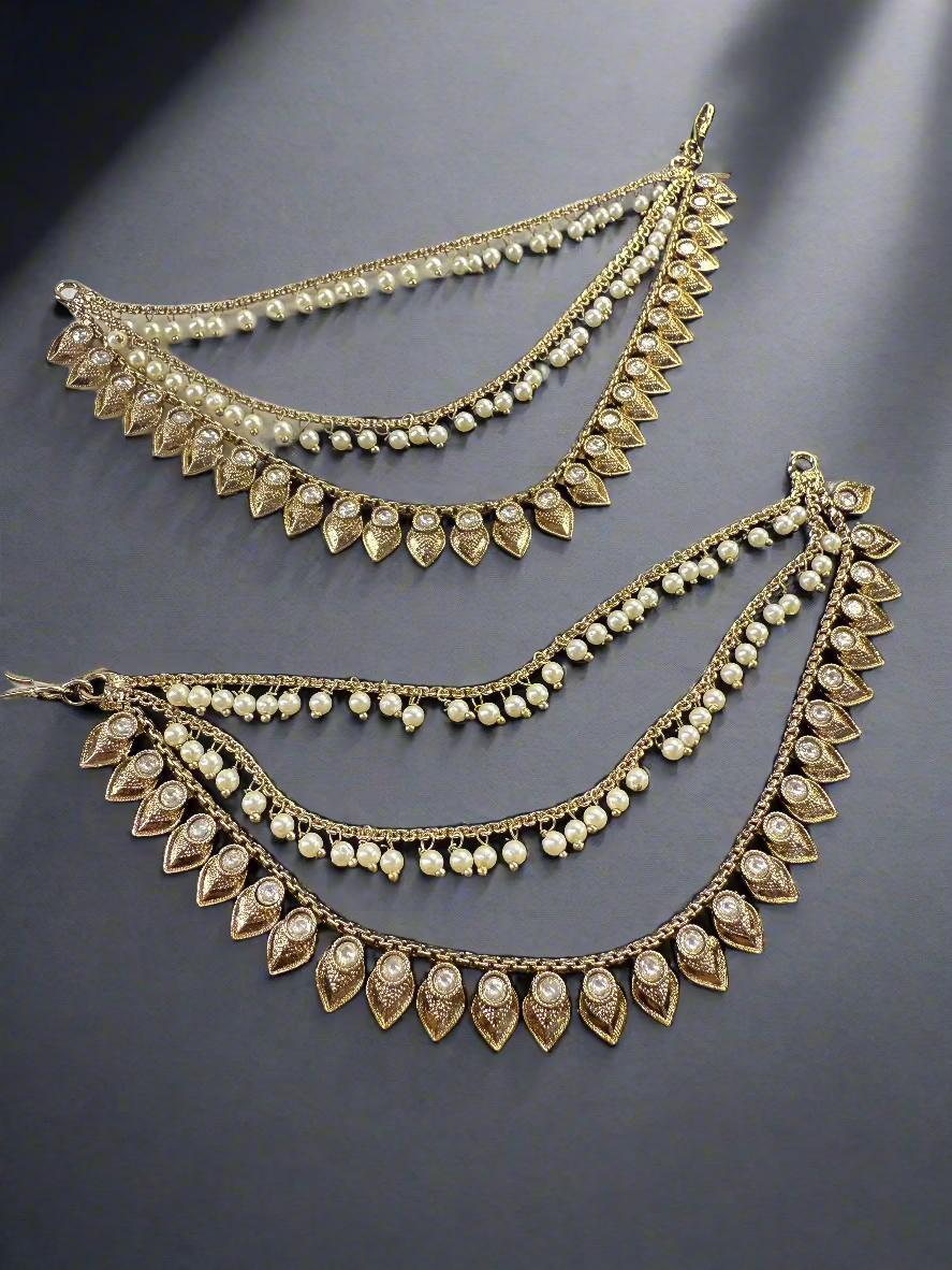 Teardrop Design Ear Chains