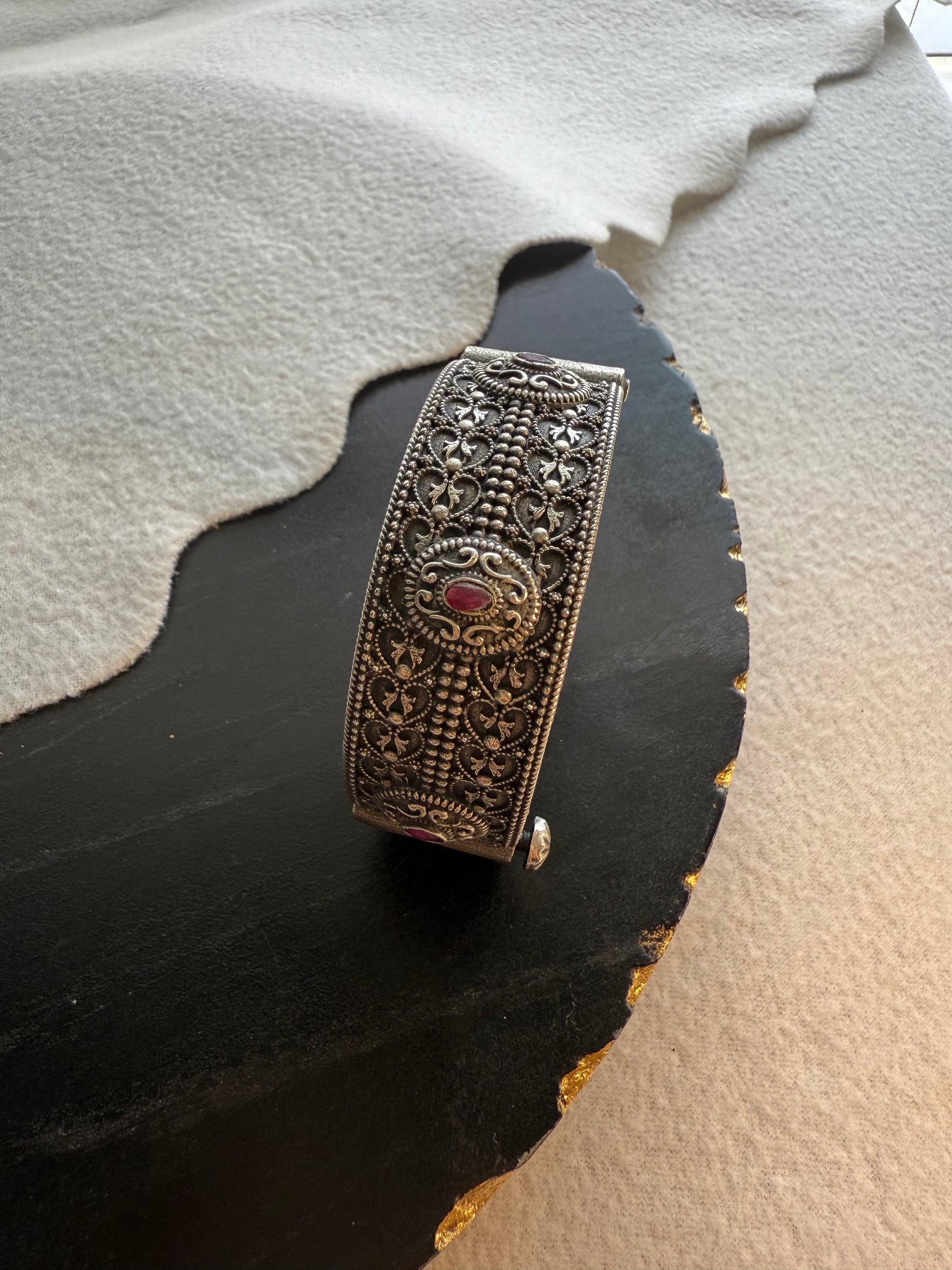 Oxidized Red Bracelet
