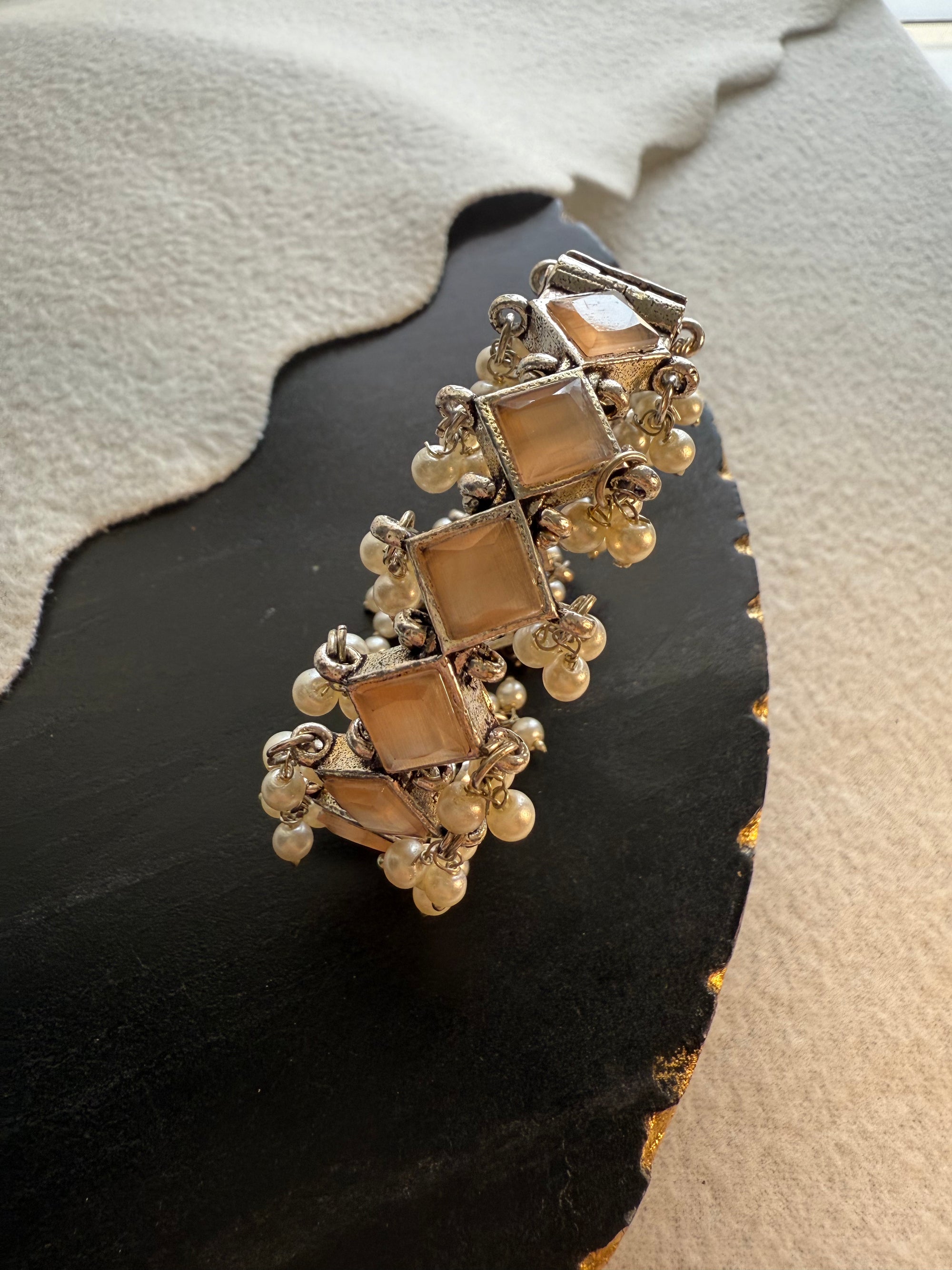Peach Stones Bracelet