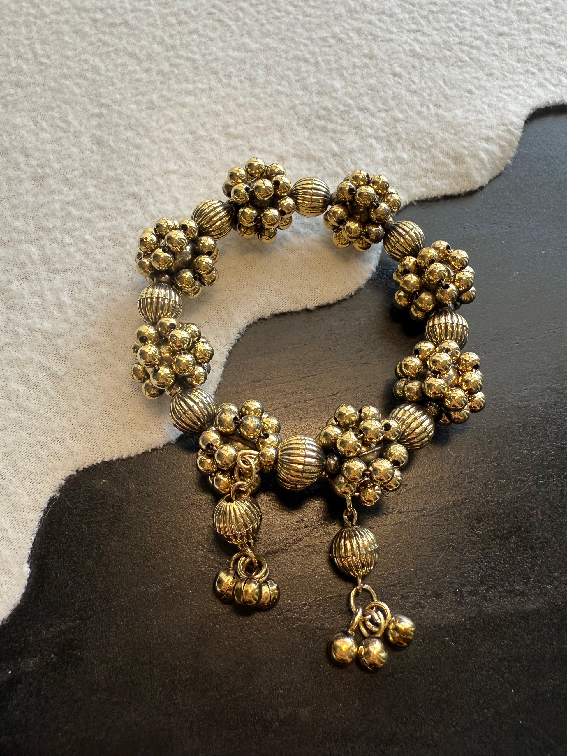 2 in 1 Bracelet OR Hair Tie - Gold