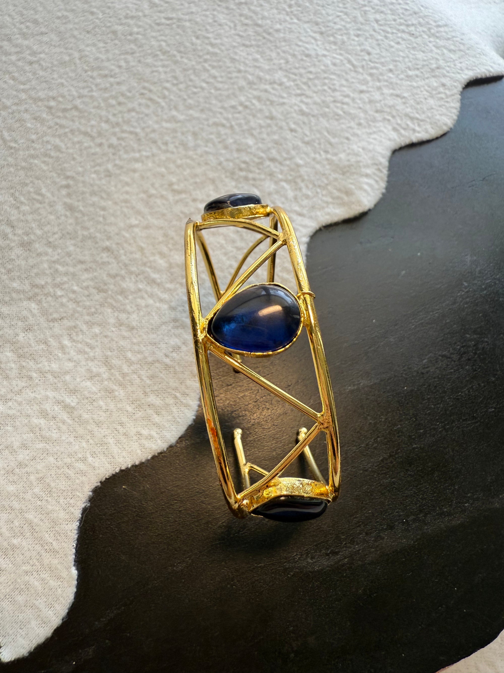 Statement Black Stone Bracelet