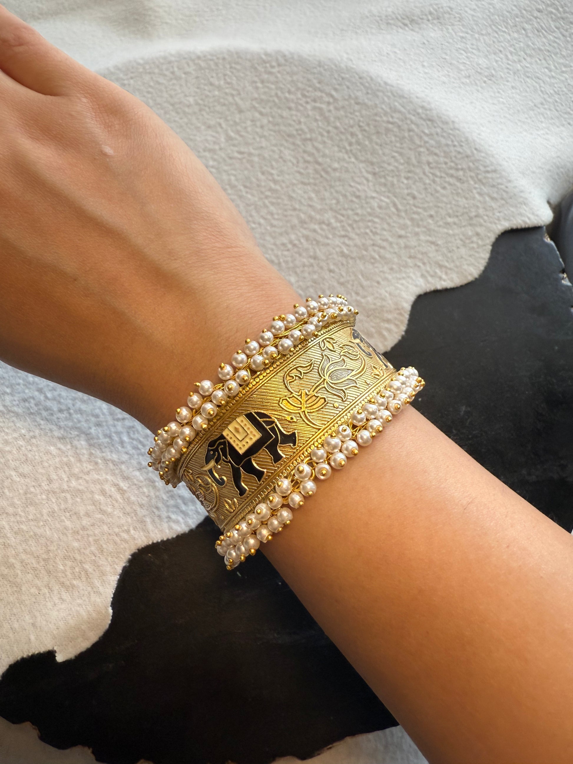Gold Elephant Bracelet
