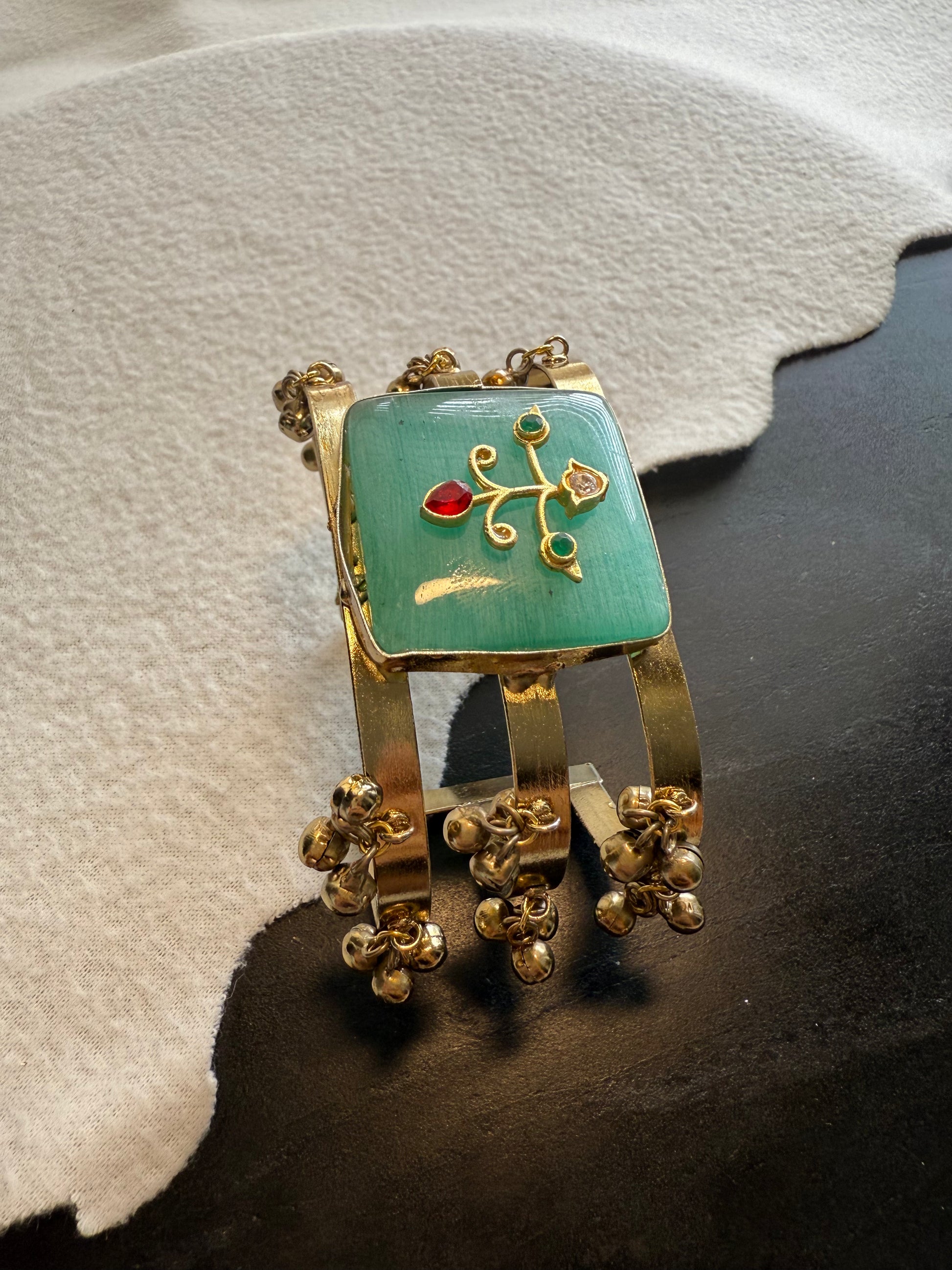 Square Blue Stone Bracelet