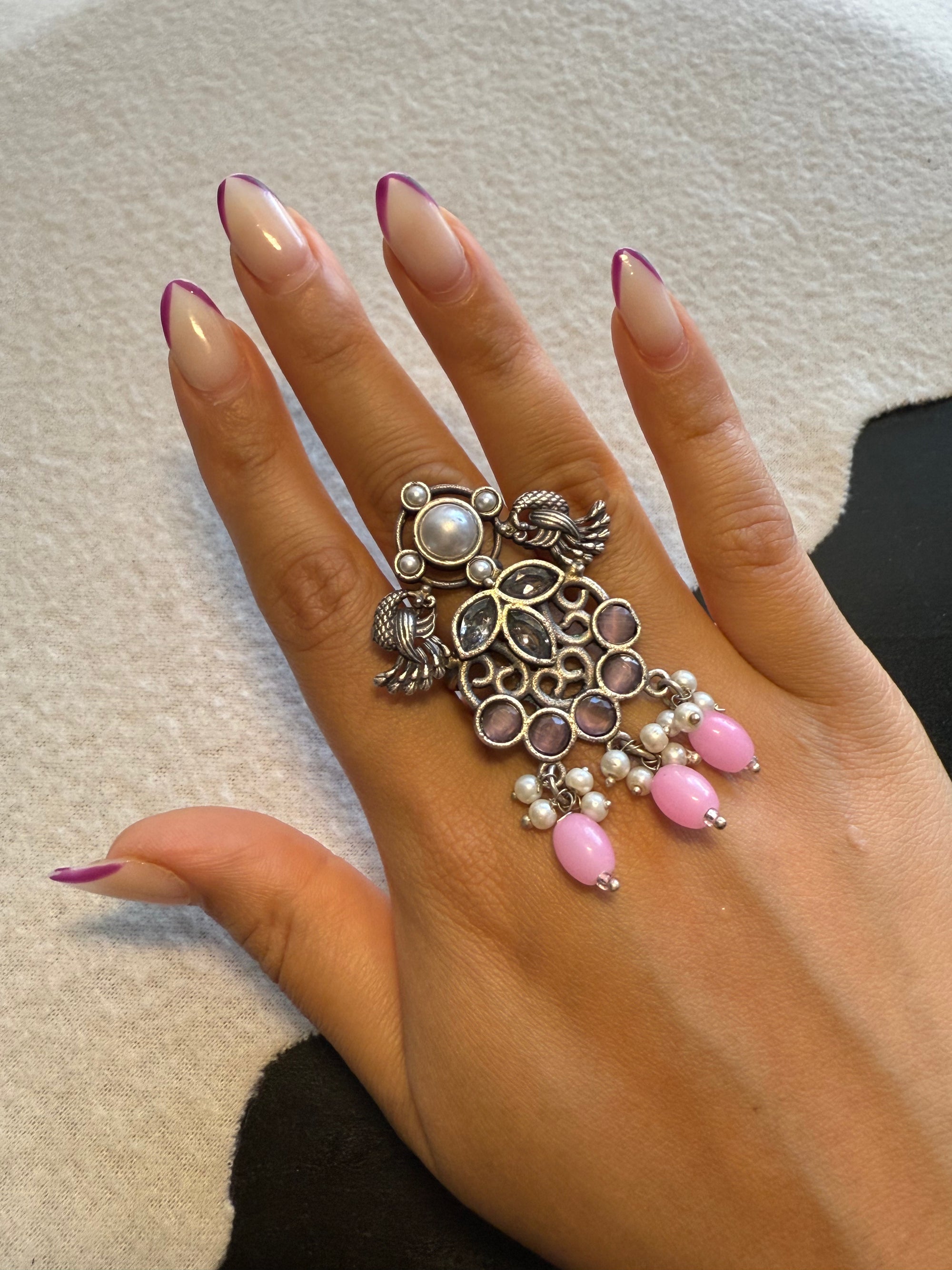 Boho Pink Ring