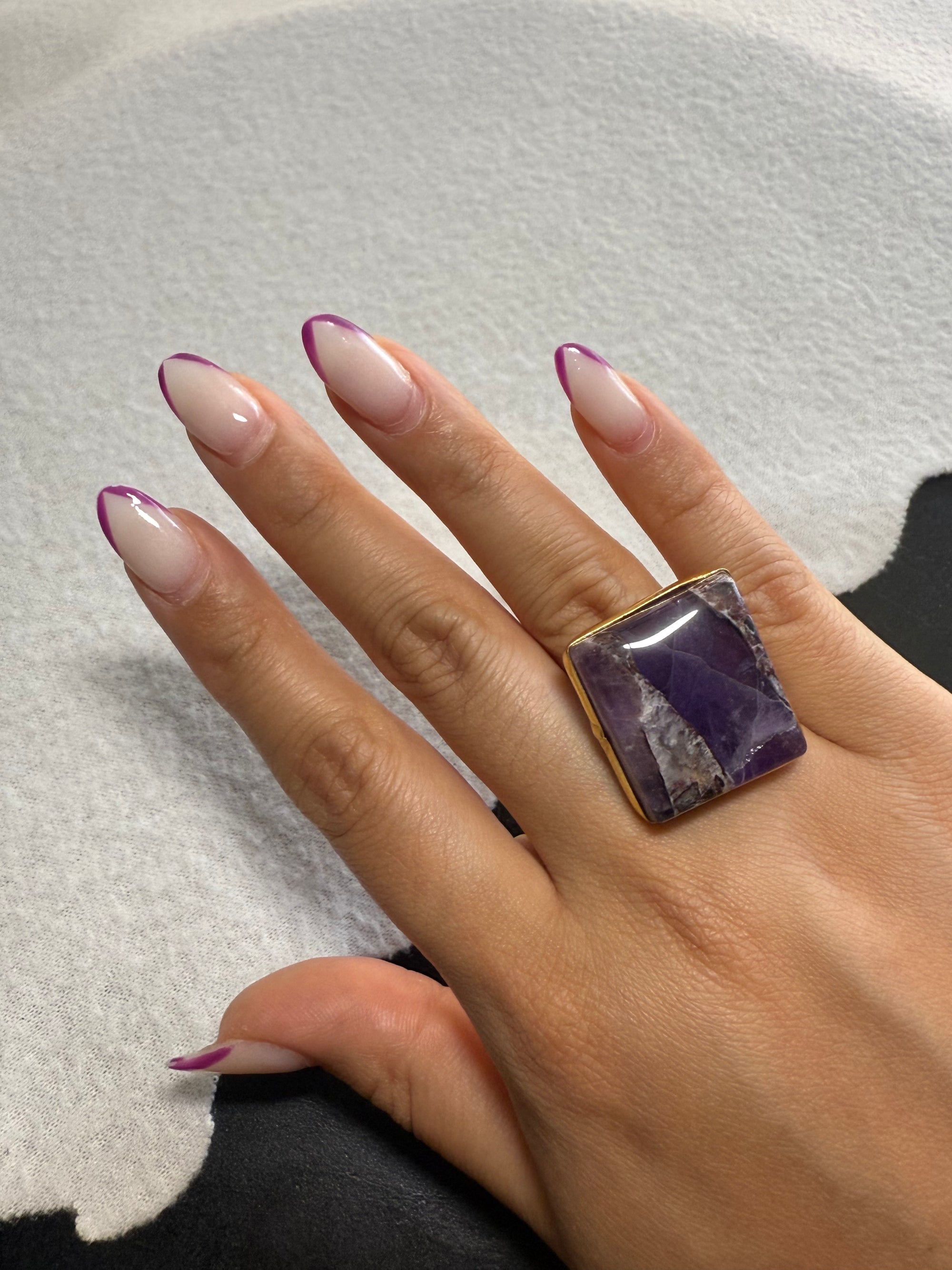 Purple Square Ring