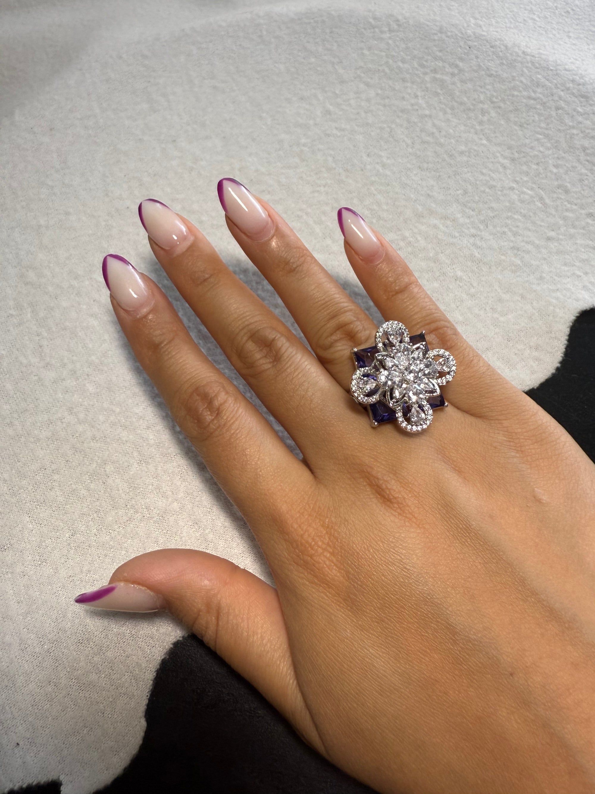 CZ Purple Ring