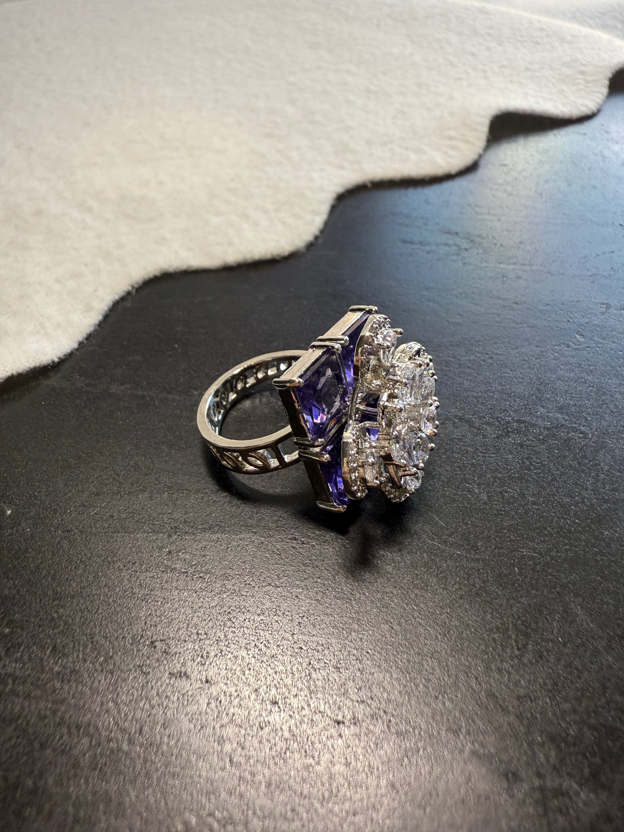 CZ Purple Ring