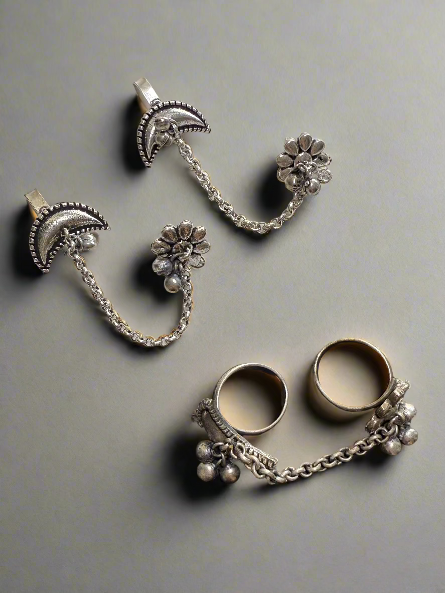 Moon Flower - Ring & Earring