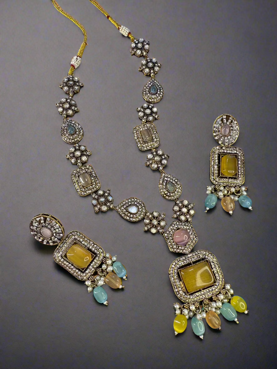 Multicolor Polki Necklace