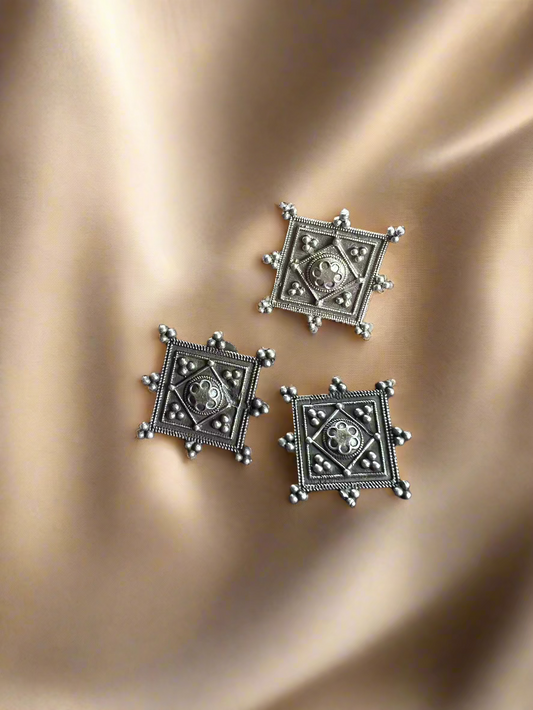 Square - Combo Rings & Earrings - Kolor Rhythms
