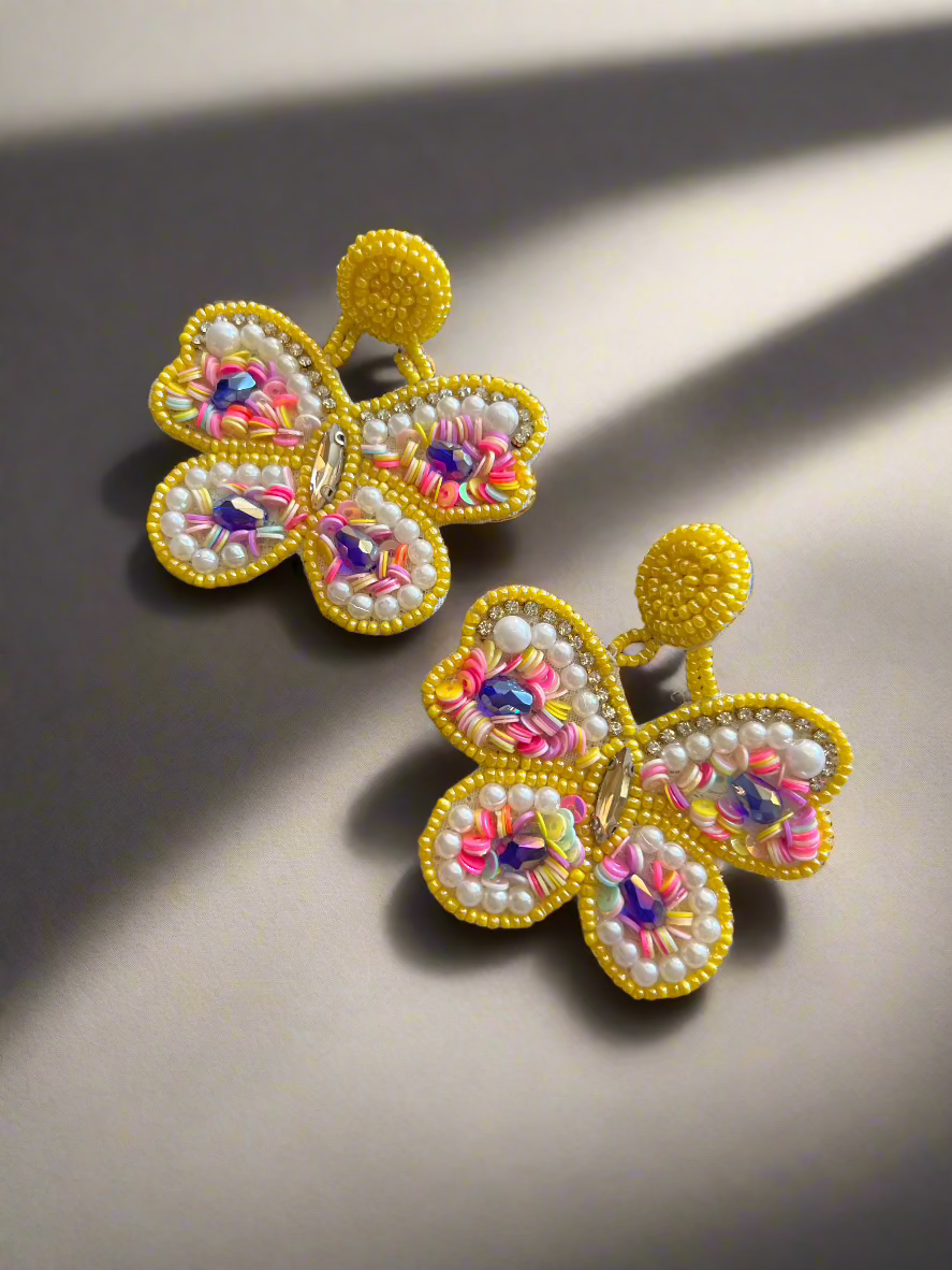 Handmade Yellow Butterfly - Kolor Rhythms