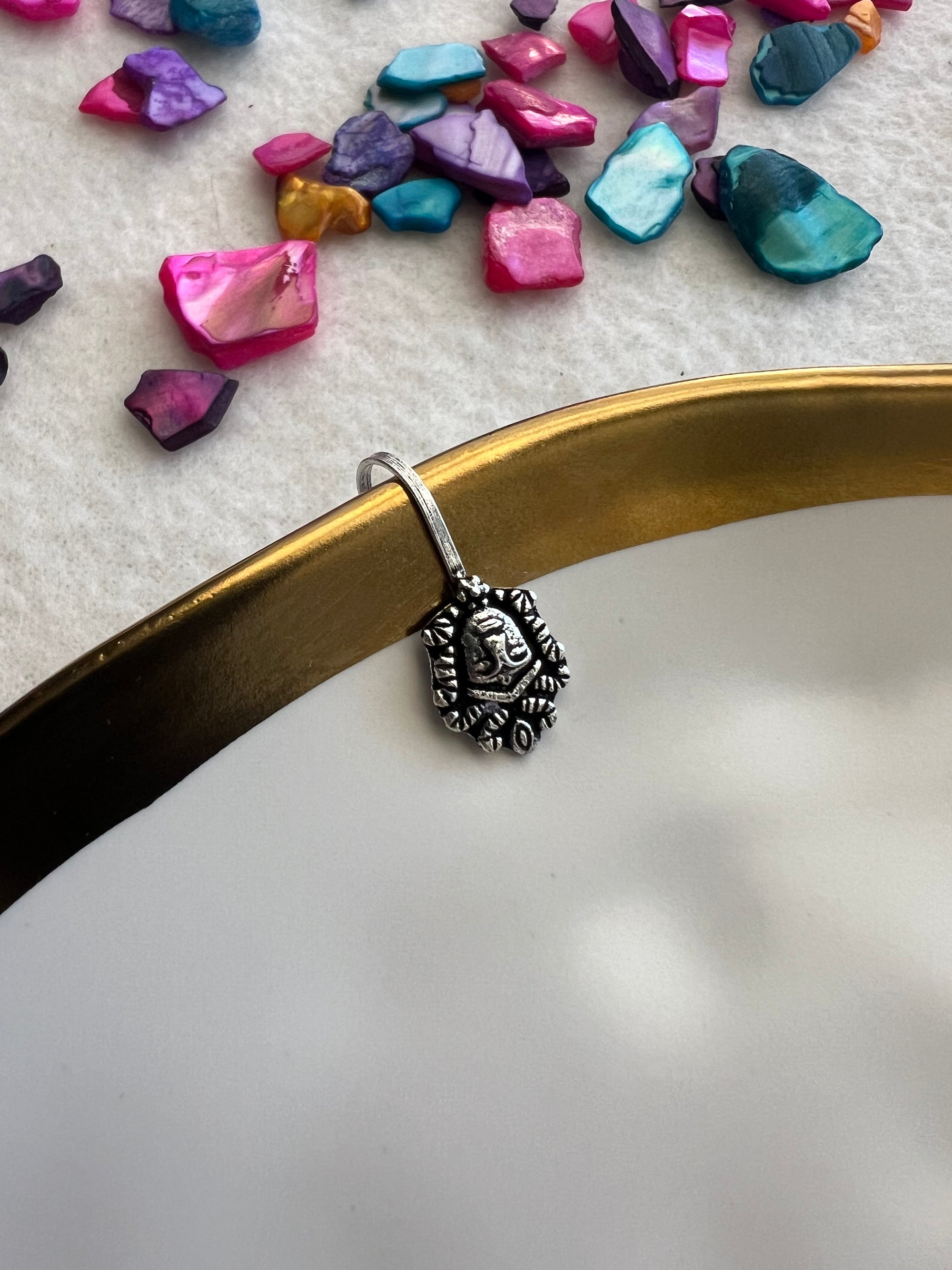 Face Design Nose Pin - Non Pierce - Kolor Rhythms