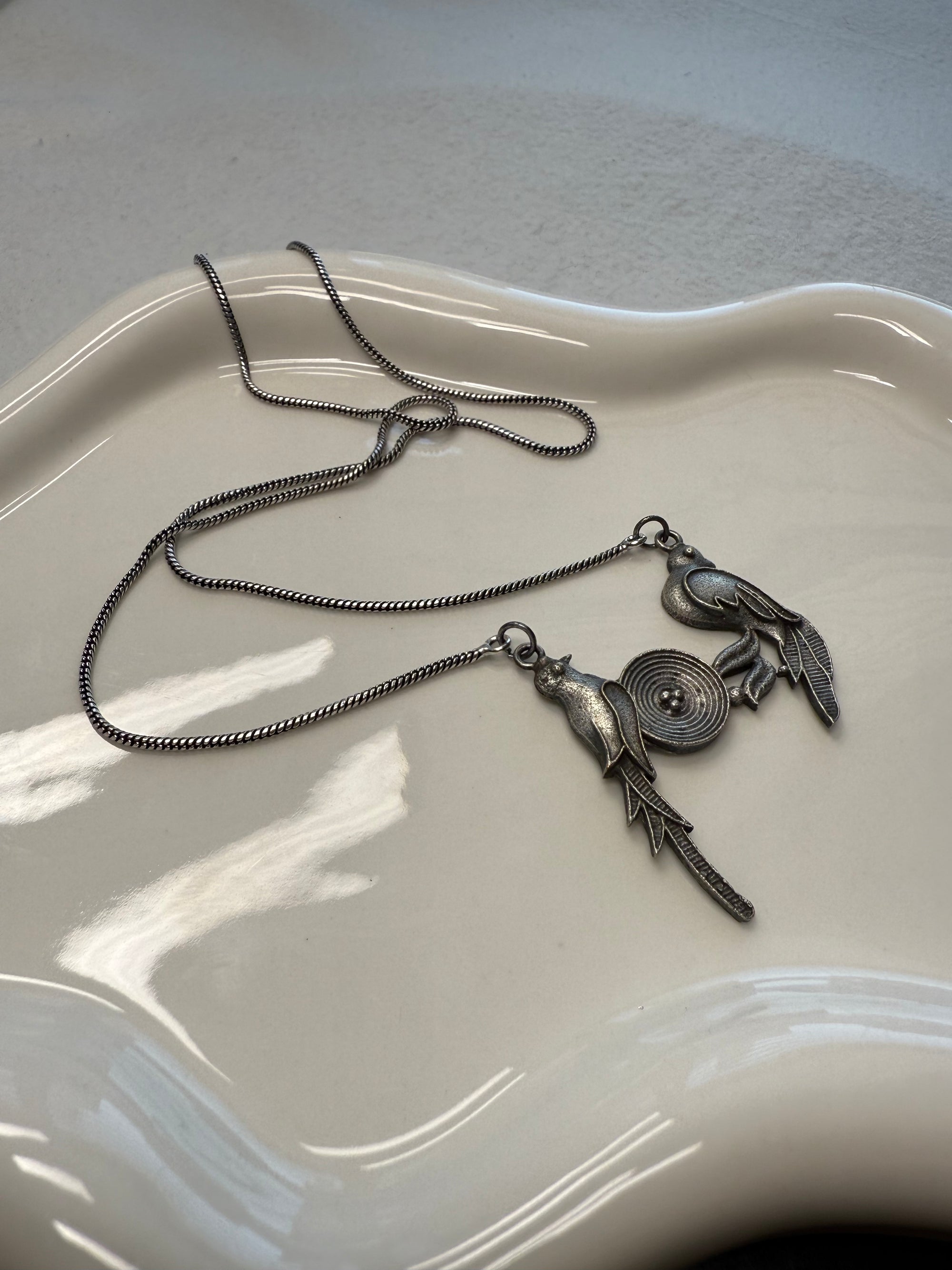 Bird Layer Necklace + Ring