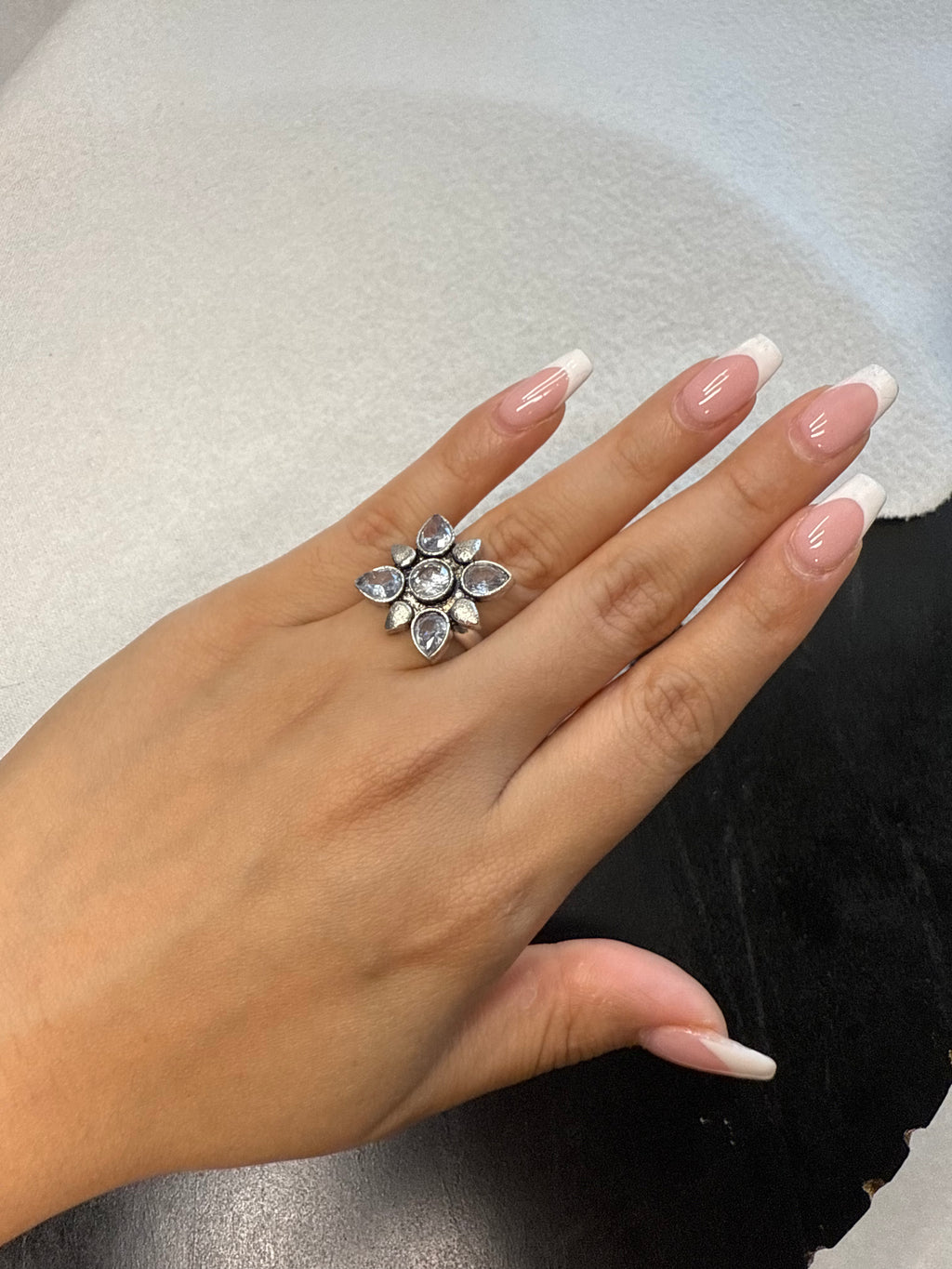 White Flower Necklace Combo