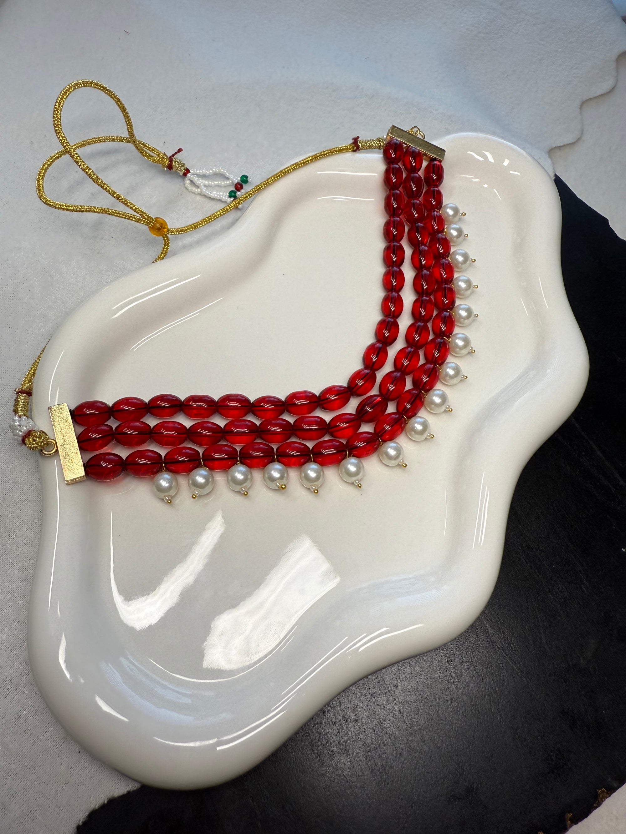 Red Pearl Choker