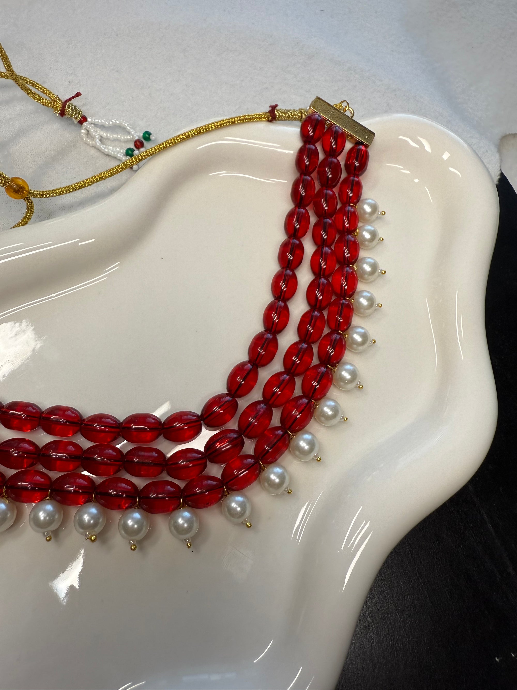 Red Pearl Choker