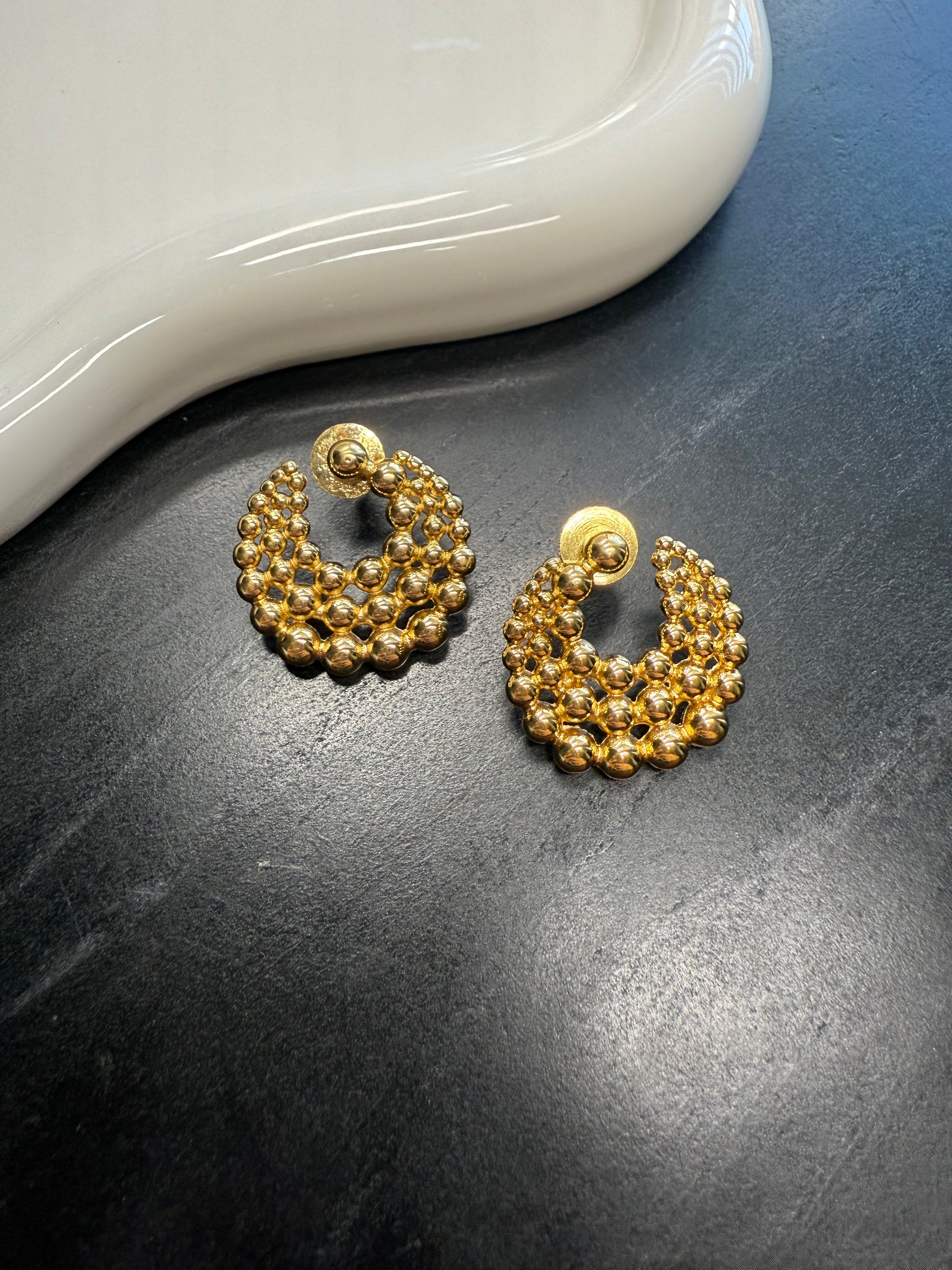 Layered Moon Studs