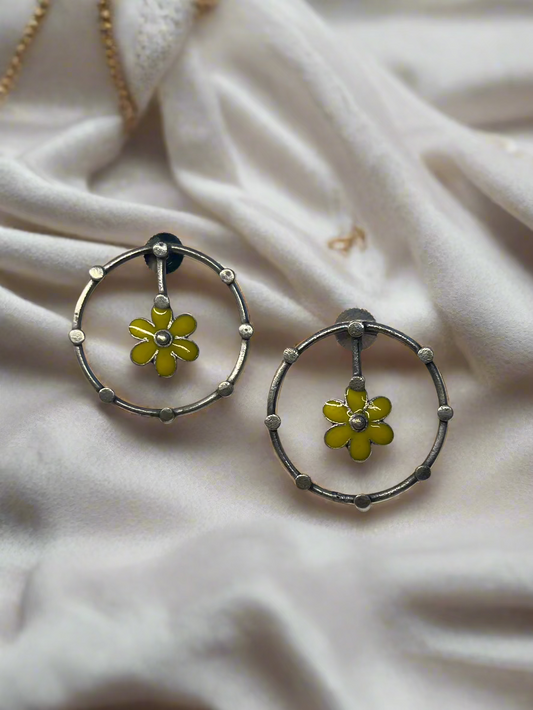 O Flower Earrings