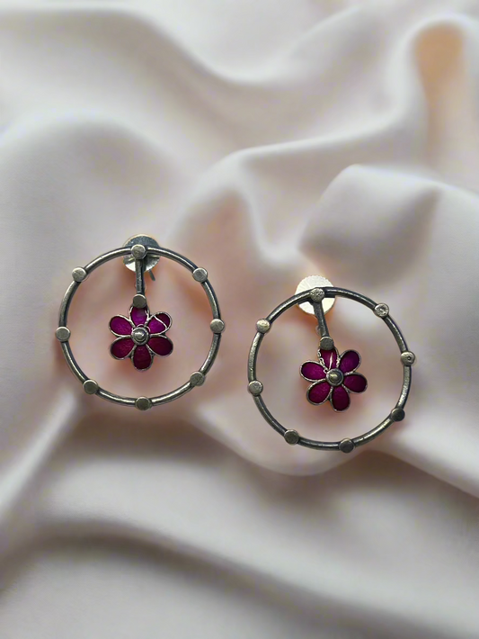 O Flower Earrings
