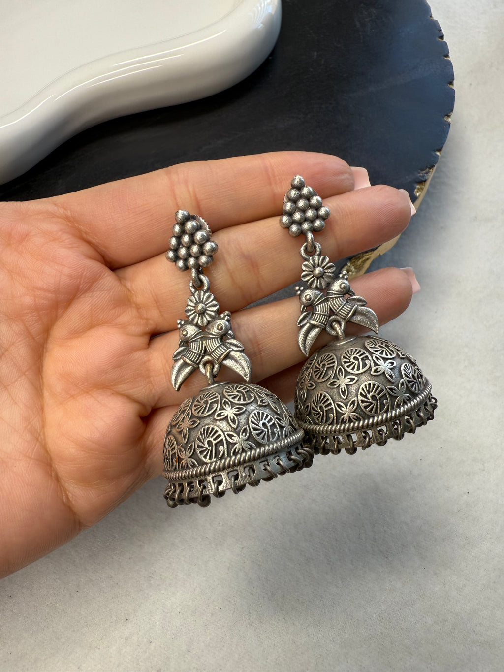 Peacock Jhumkas