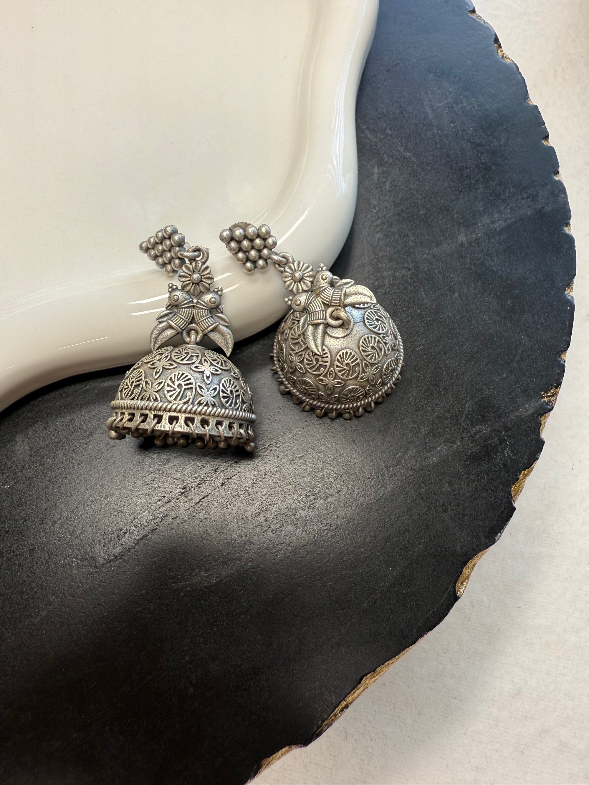Peacock Jhumkas