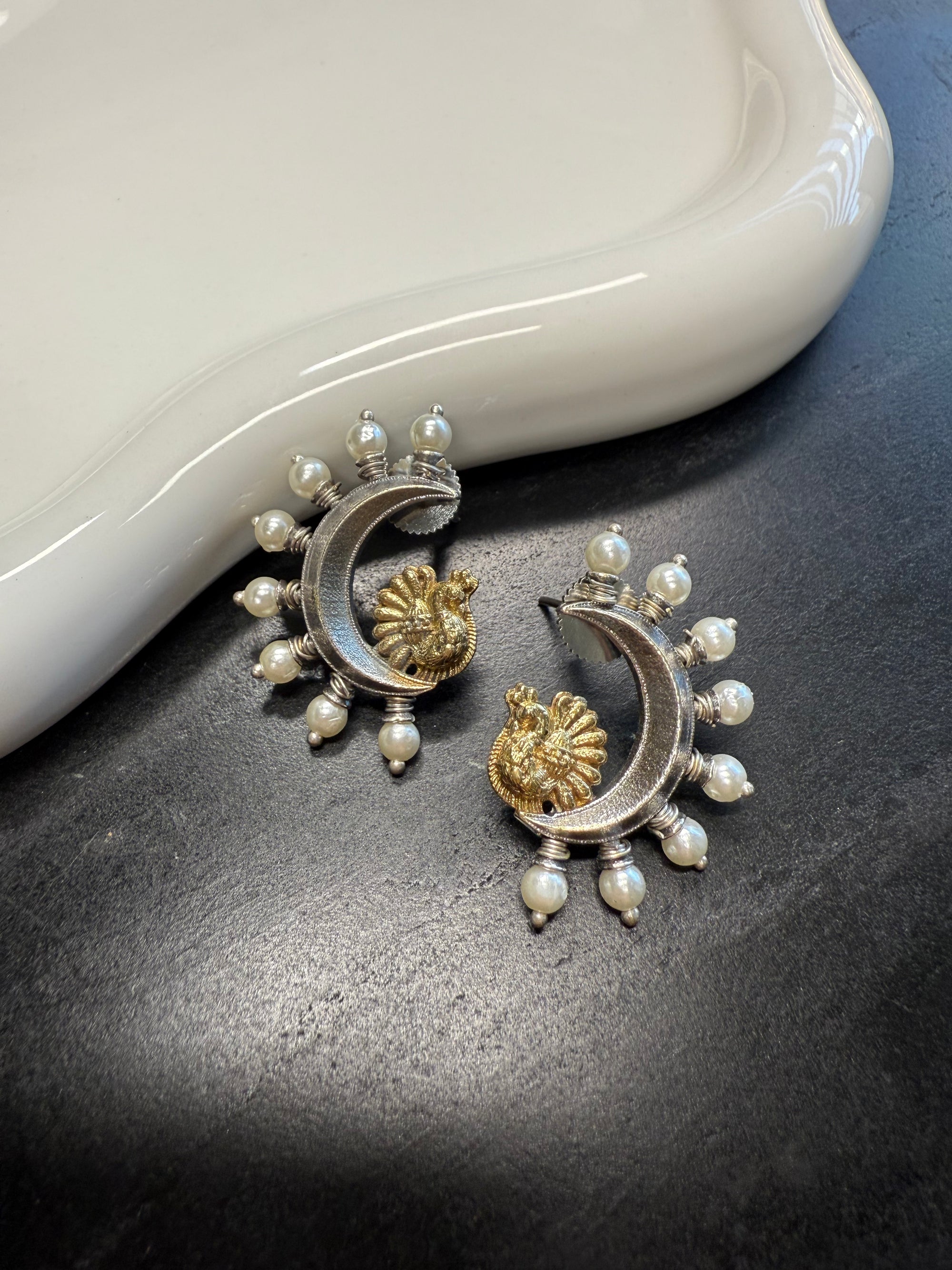 Elegant Moon Studs