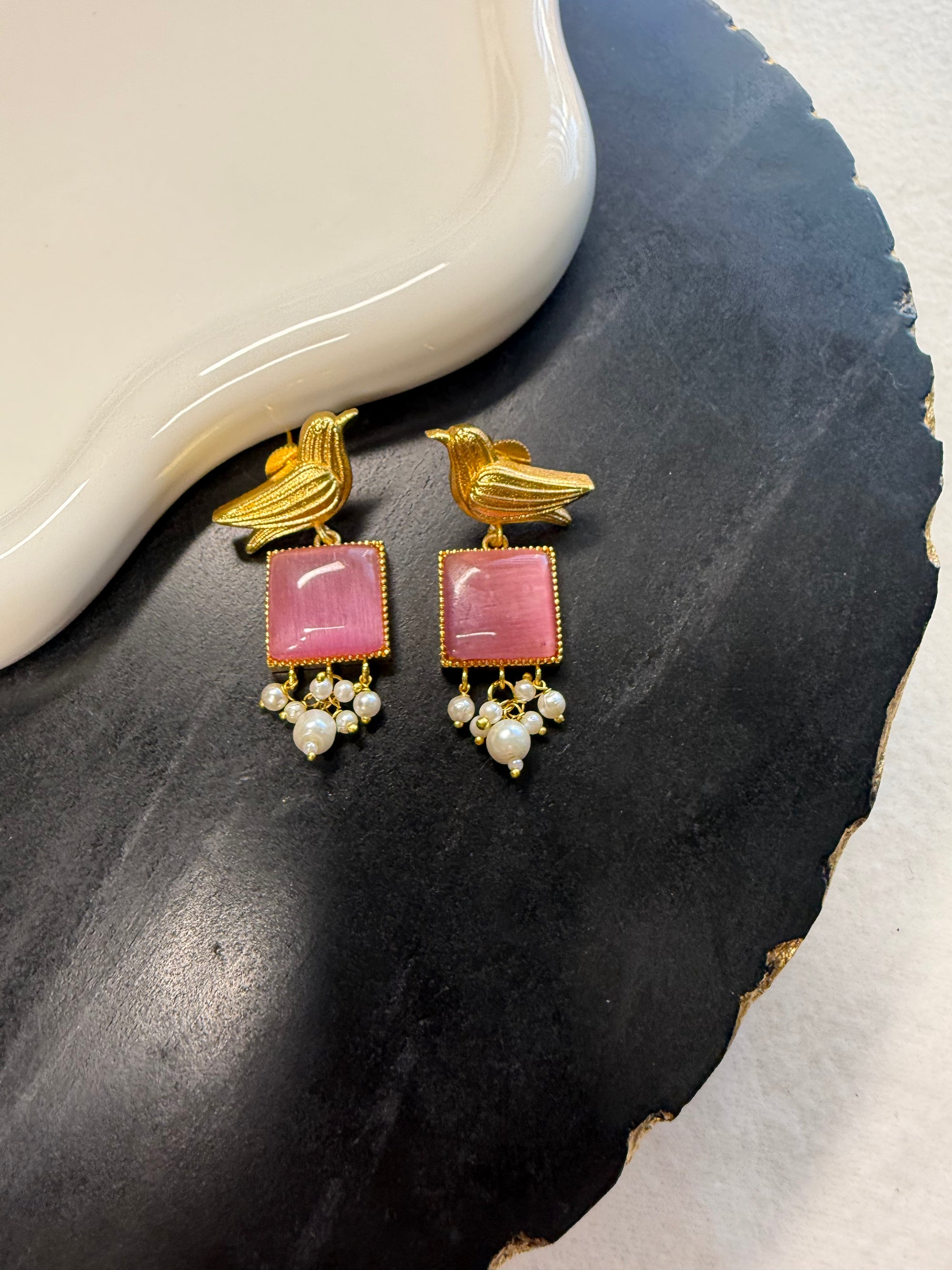 Square Birdy - Pink