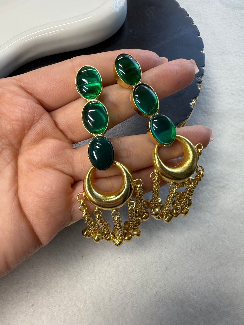 Moon Gem Stone - Green