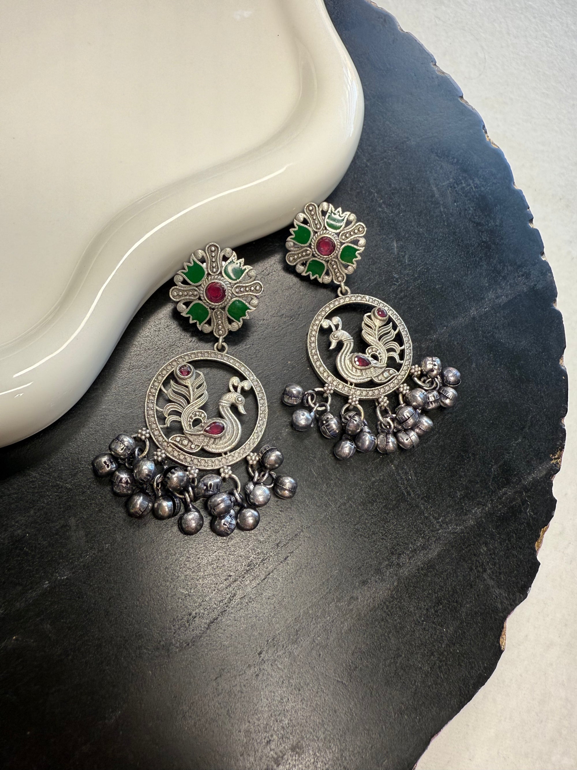 Peacock Dangles