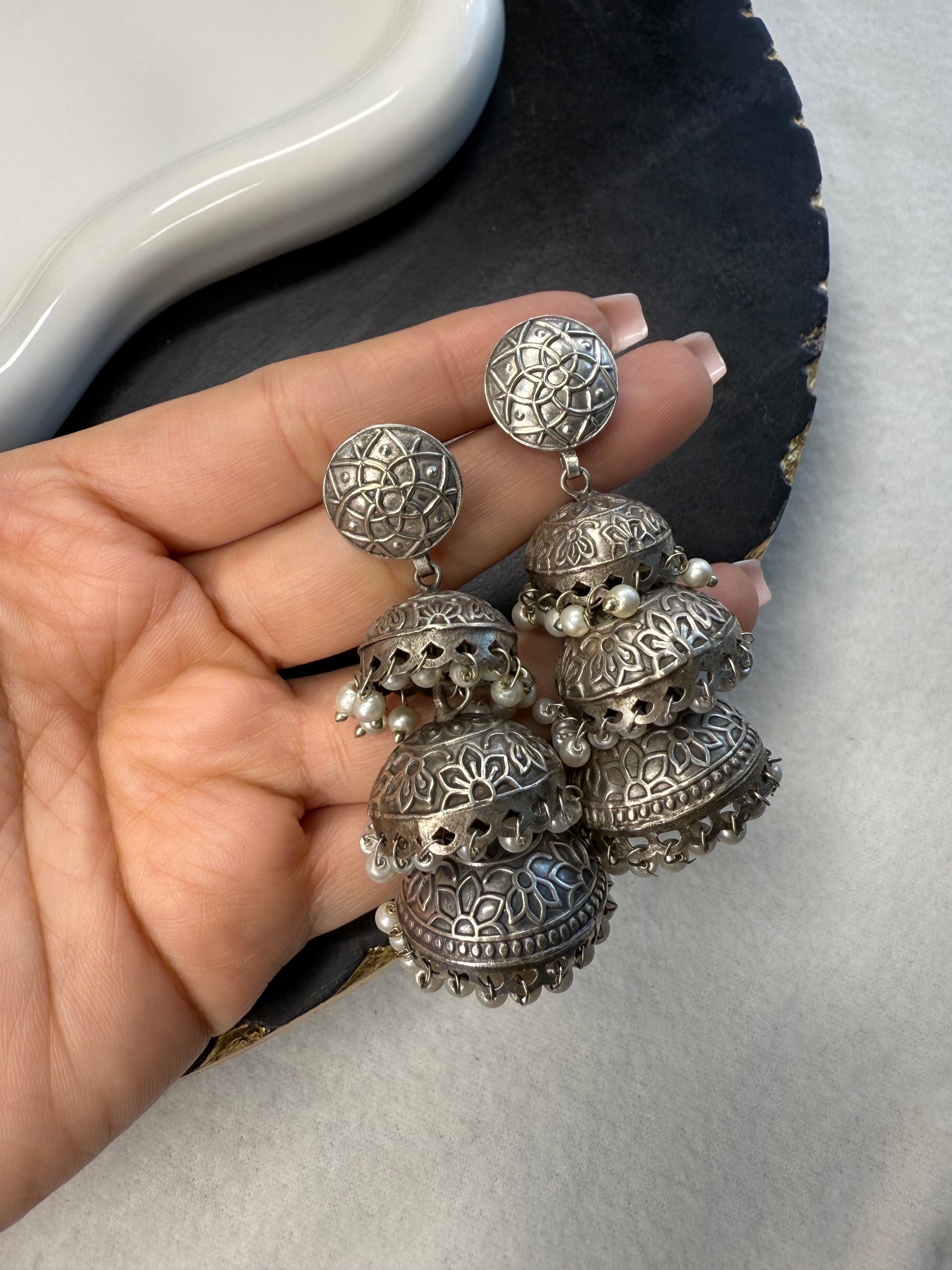 Layered Jhumkis