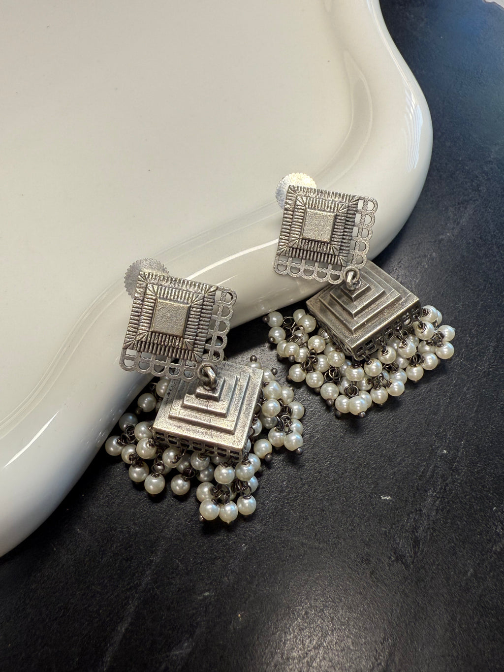Square Jhumkis