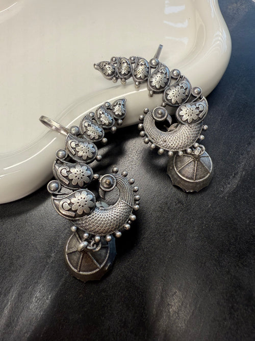 Peacock Ear-cuffs