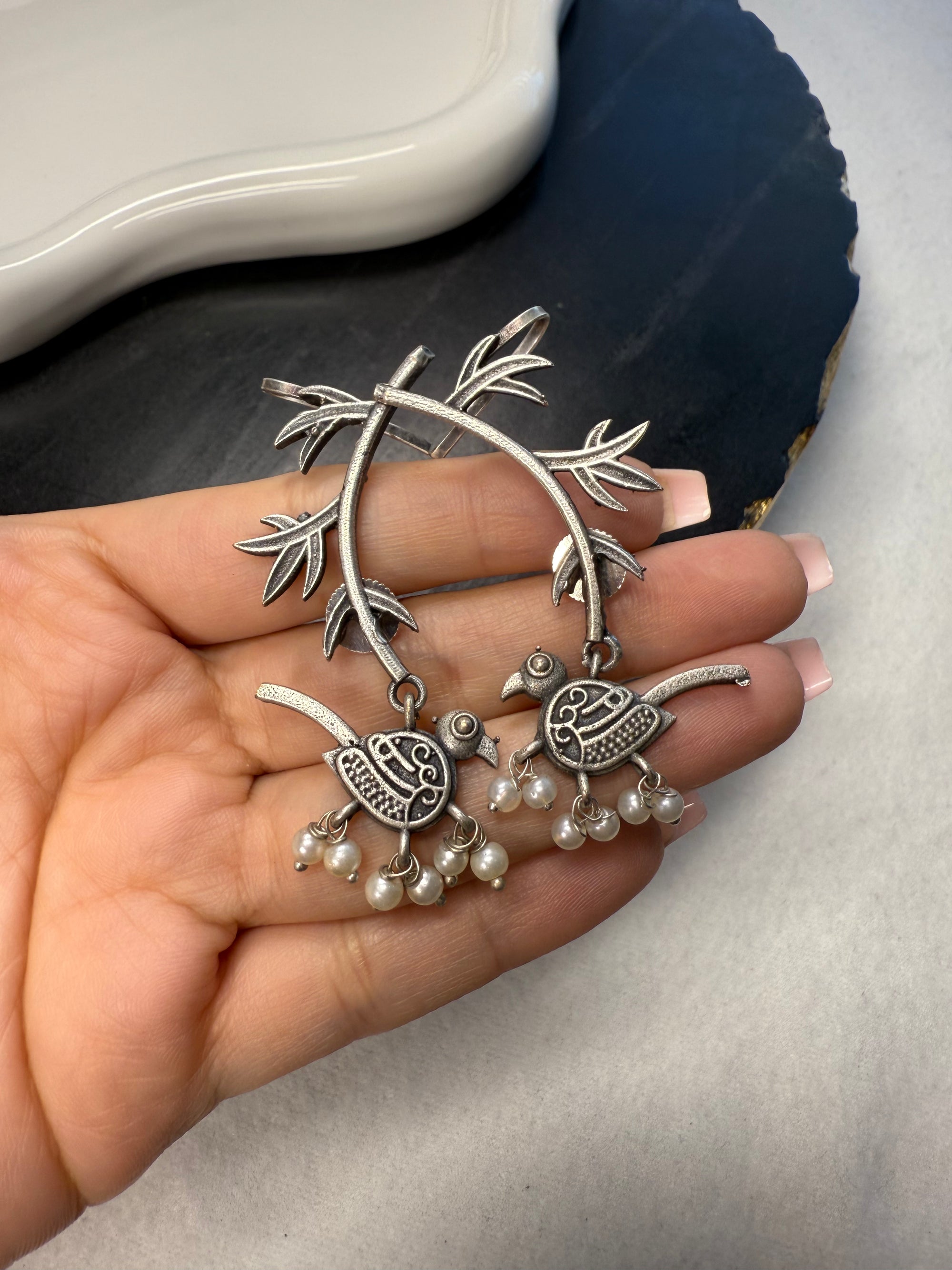 Branch Birdy Ear-cuffs