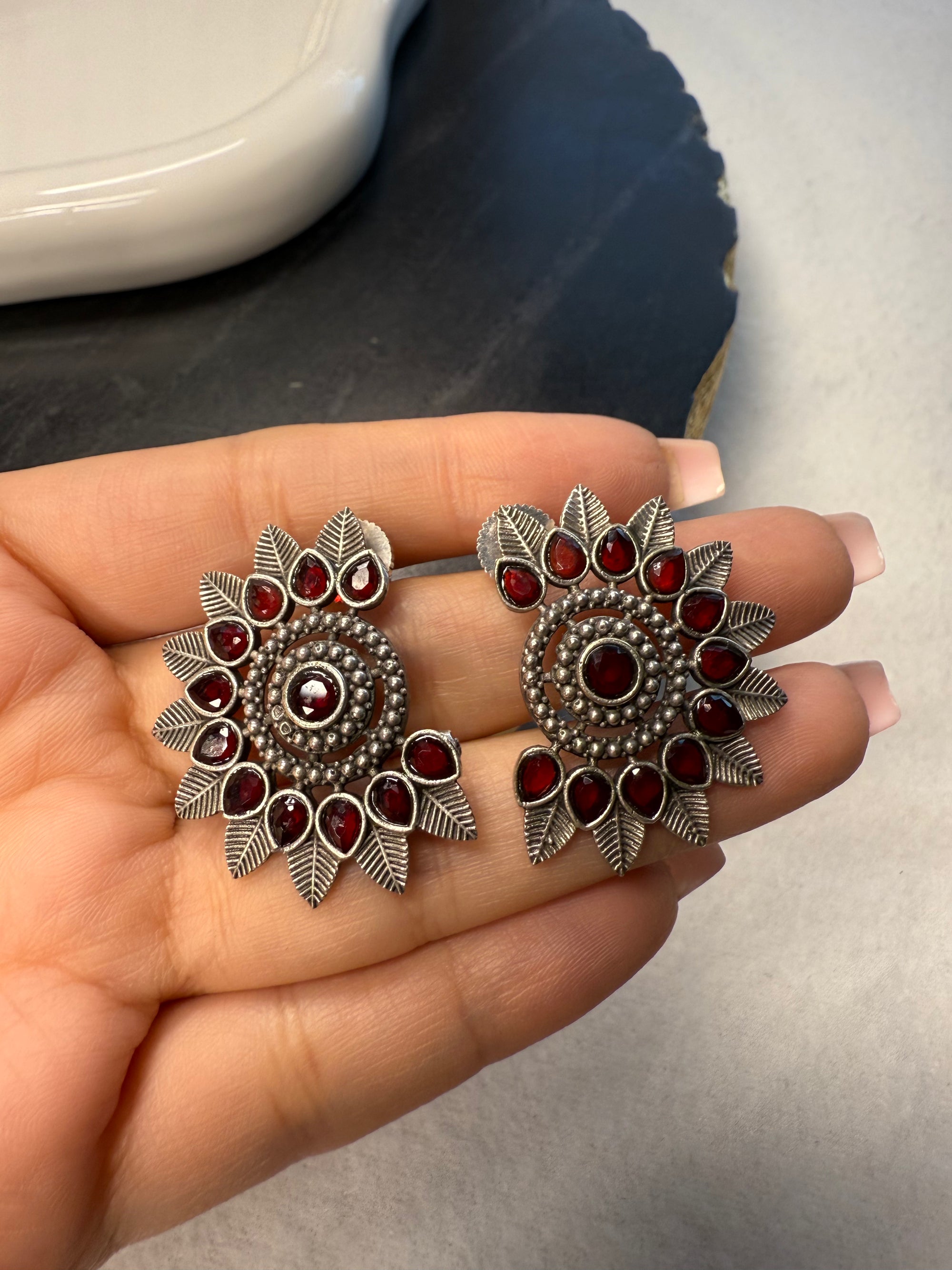 Moon Flower Studs