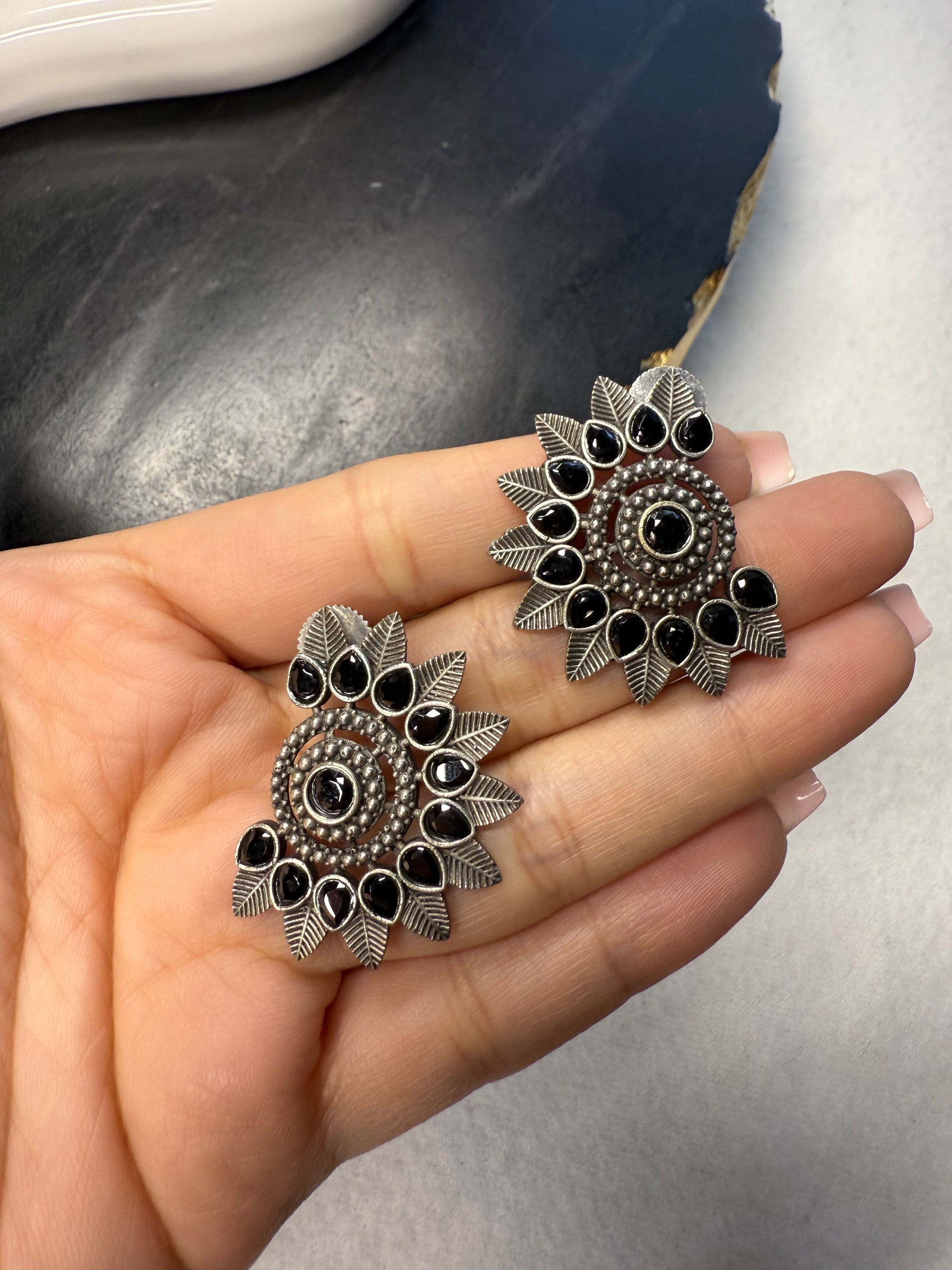 Moon Flower Studs