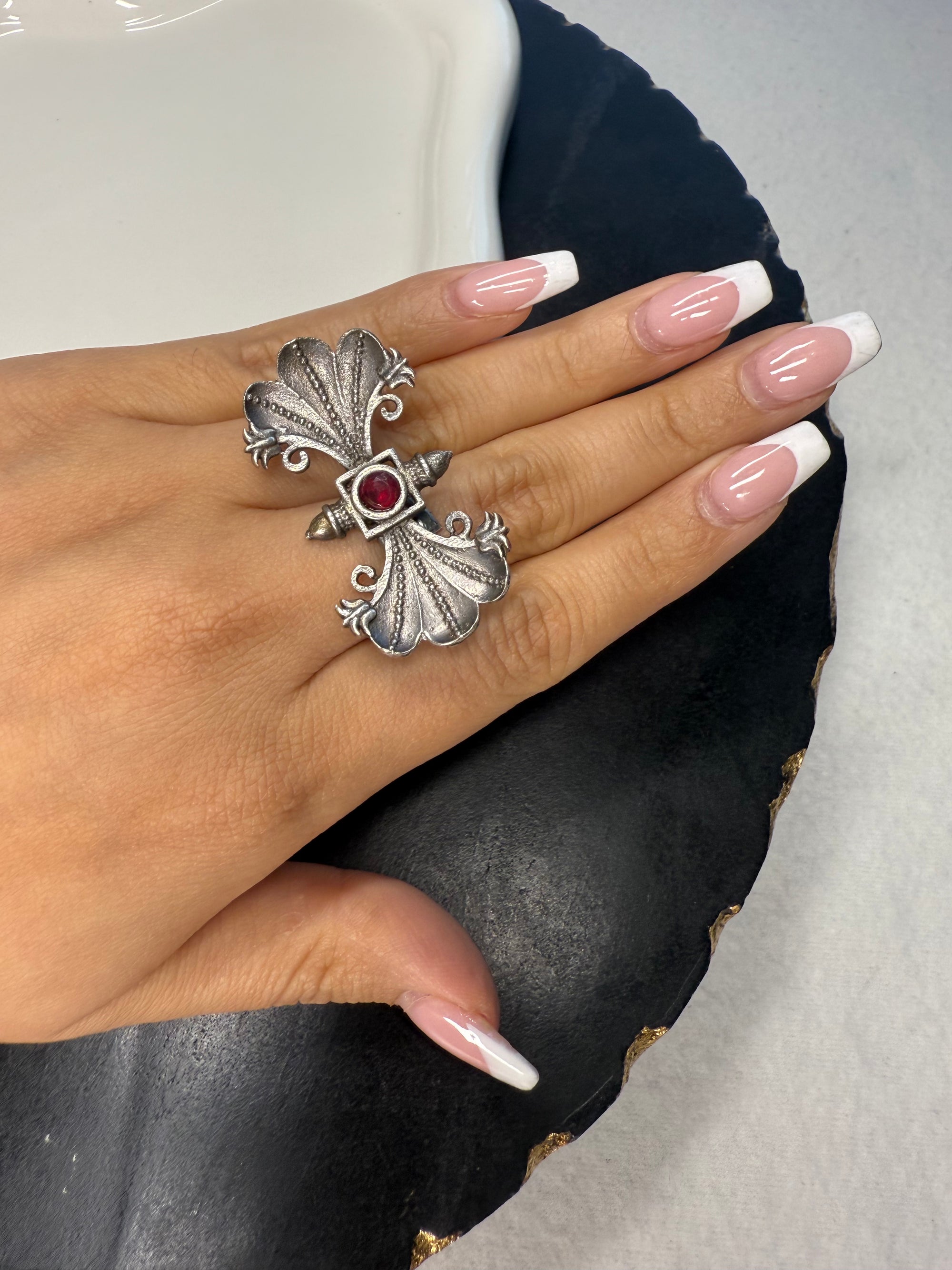 Red Butterfly Ring